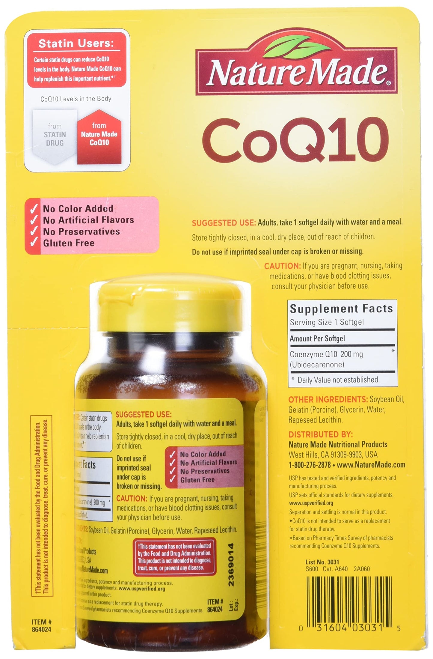 Nature Made CoQ10 Softgels 140 Count