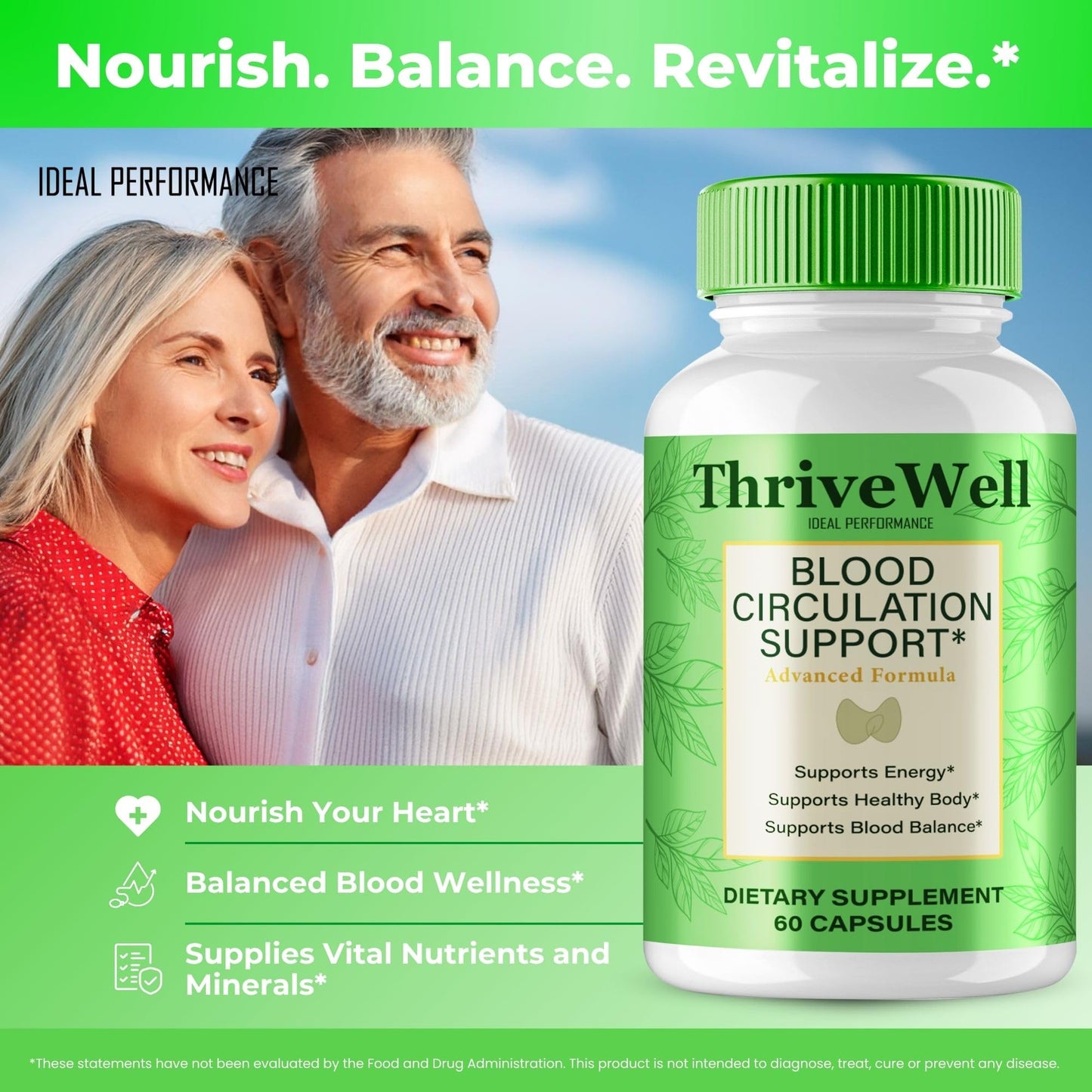 Ideal Performance Thrive Well Capsules Advanced Blood Formula 60 Capsules