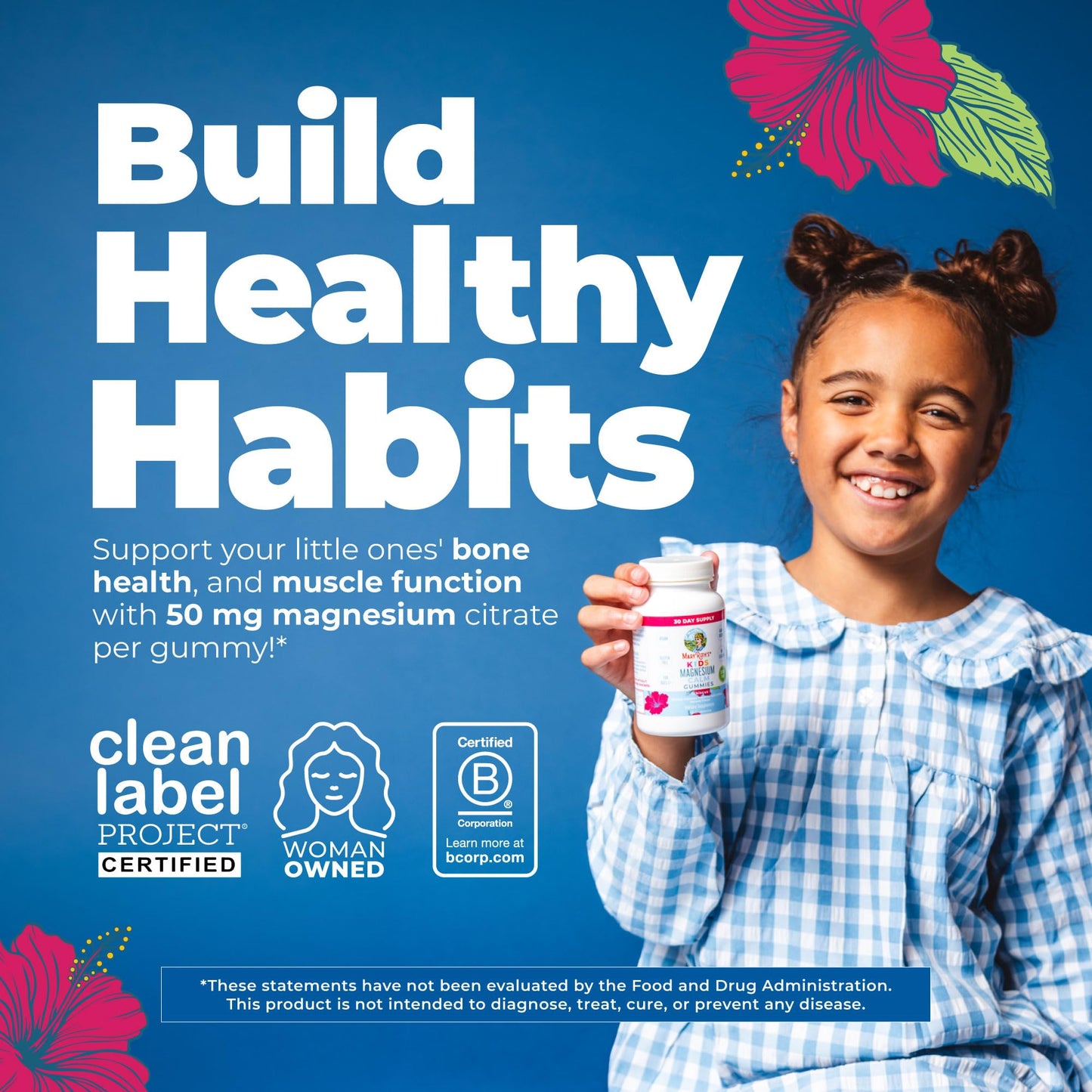 MaryRuth's Kids Magnesium Gummies 60 Count