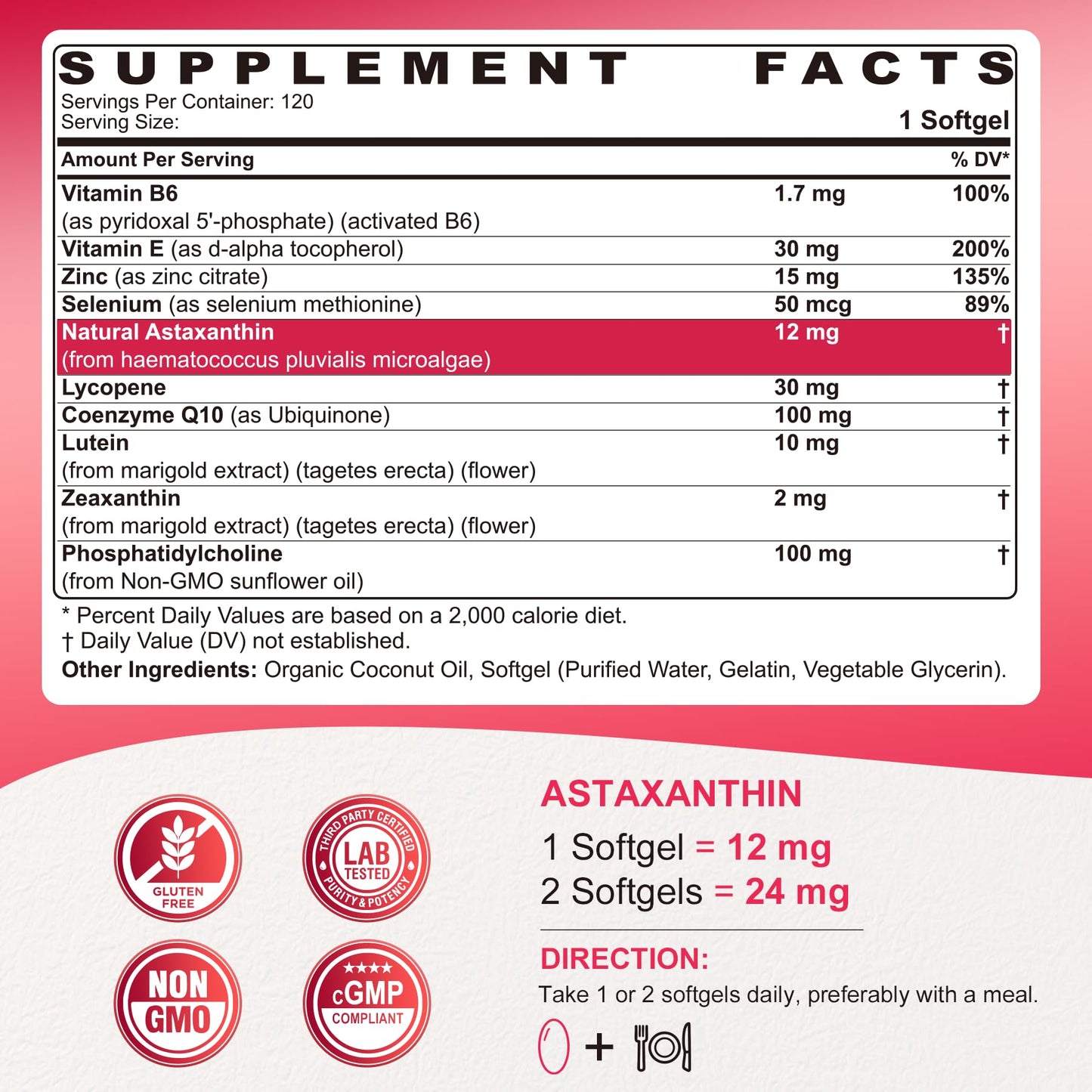 NEVISS Liposomal Astaxanthin Softgels 120