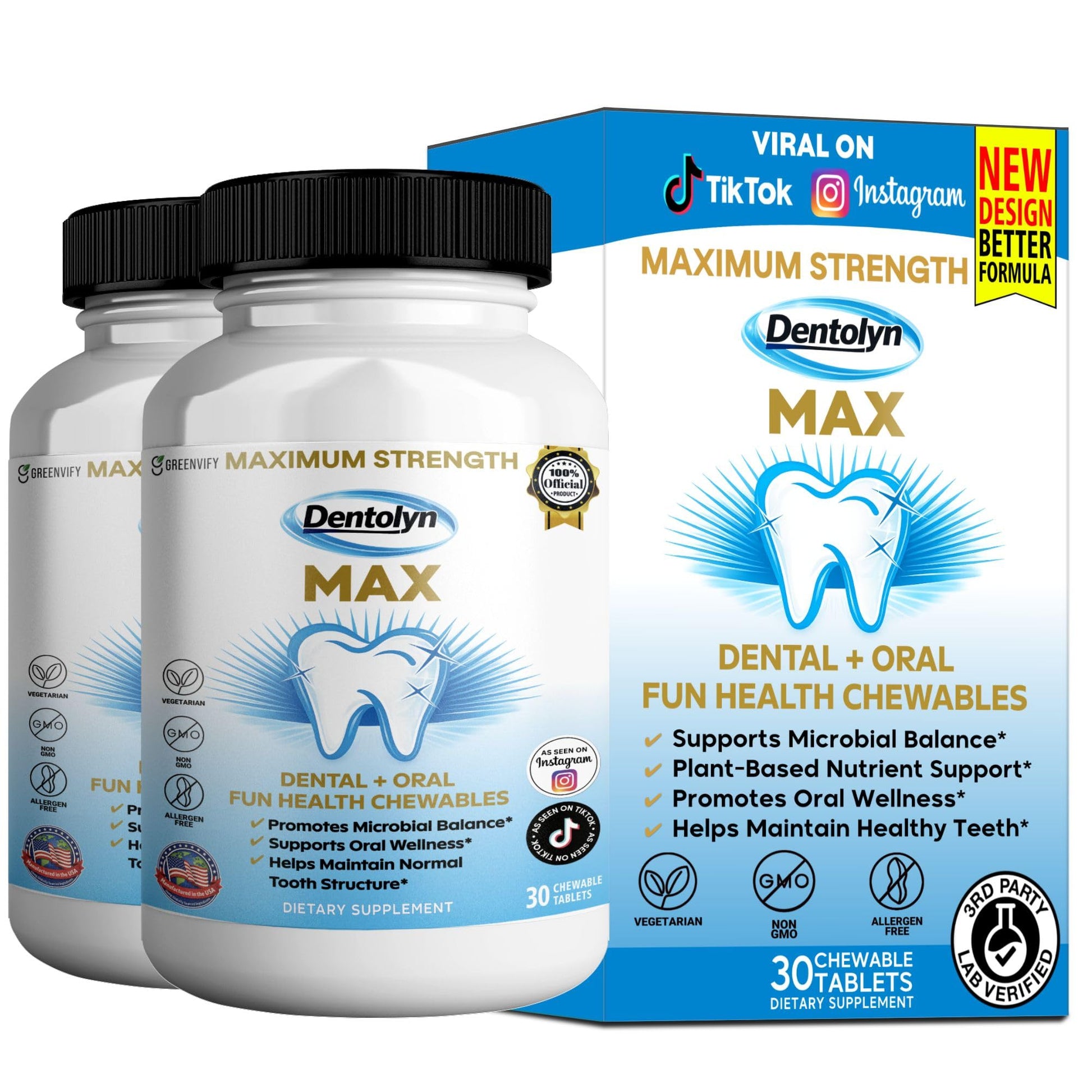 GREENVIFY Dentolyn Dental Chewables 60 Capsules