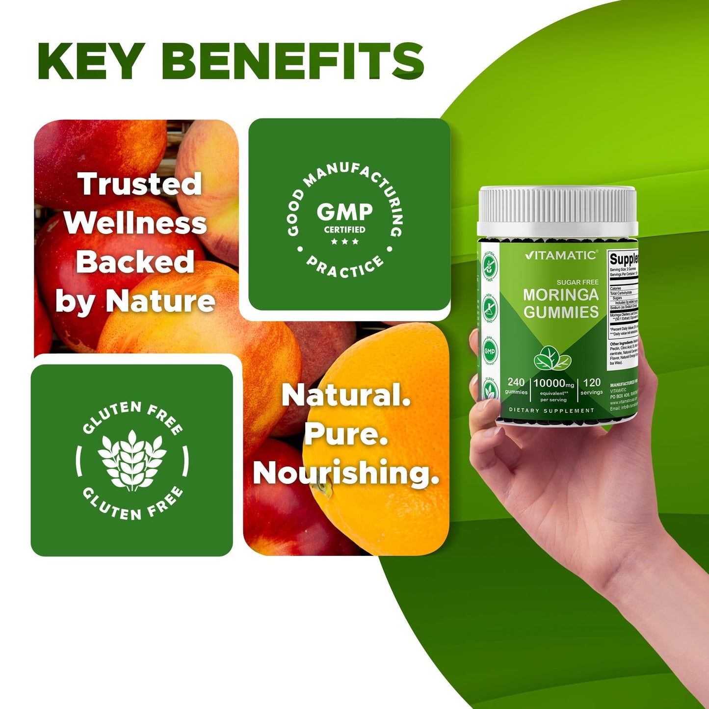 Vitamatic Moringa Gummies 240 Gummies