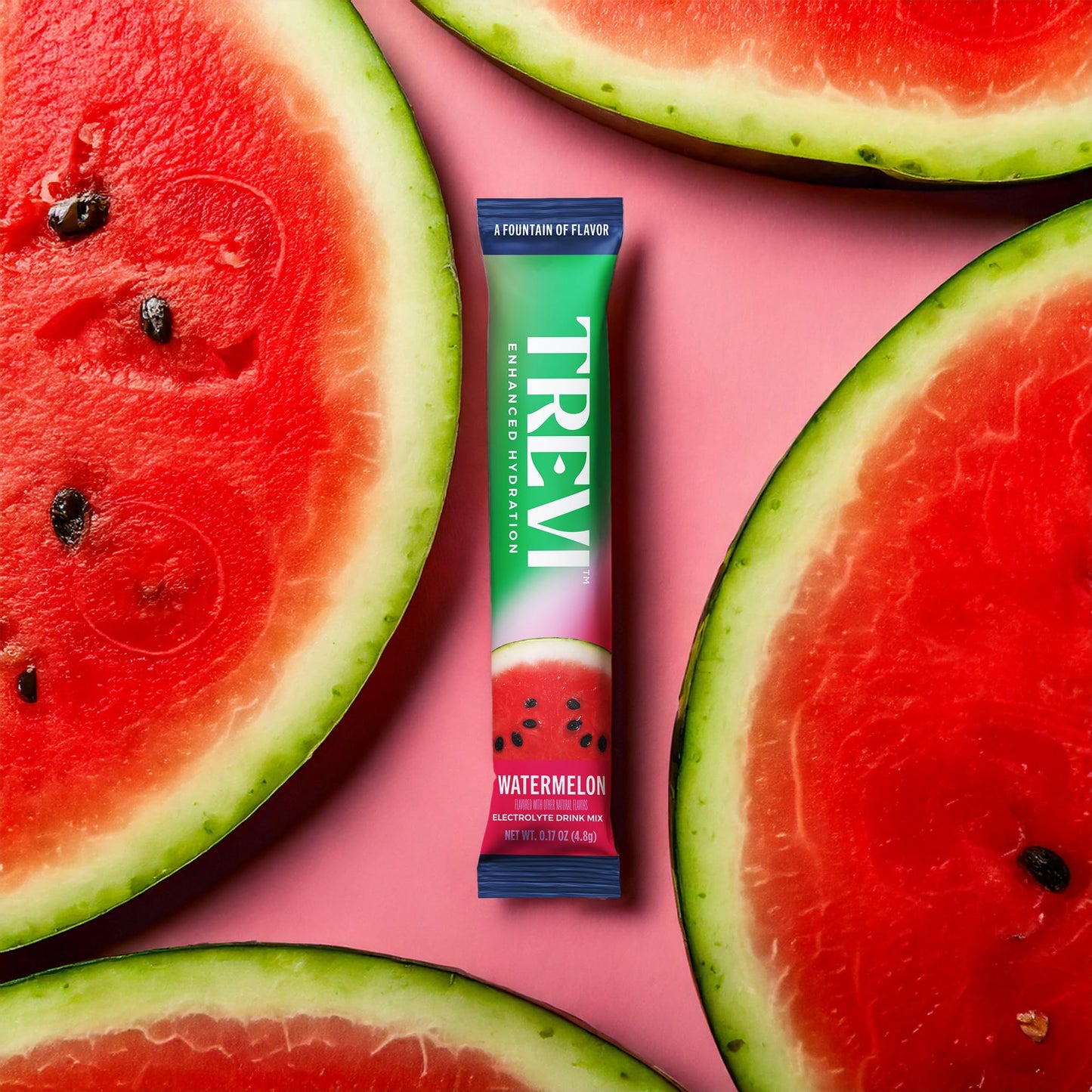 TREVI Electrolytes Powder Packets Watermelon, 28 Servings