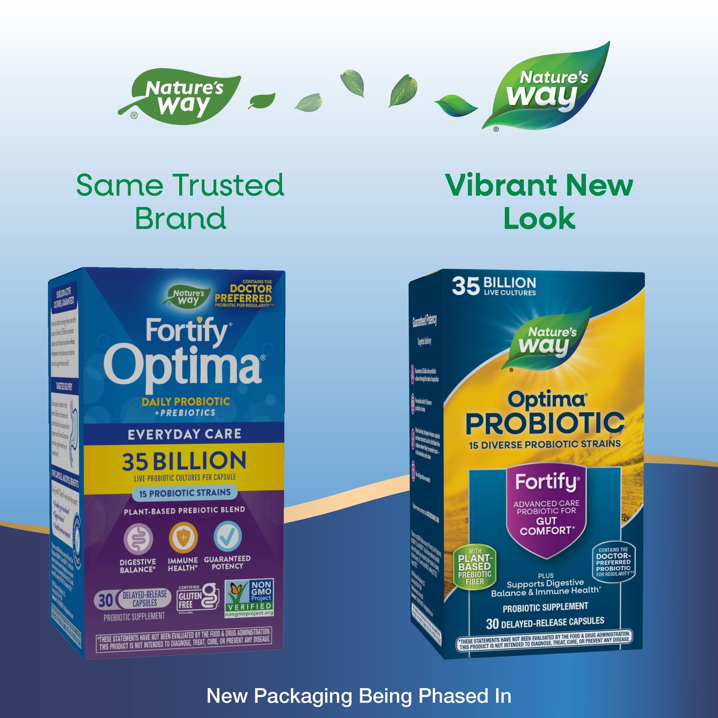 Nature's Way Fortify Optima Probiotic for Adults, 60 Capsules