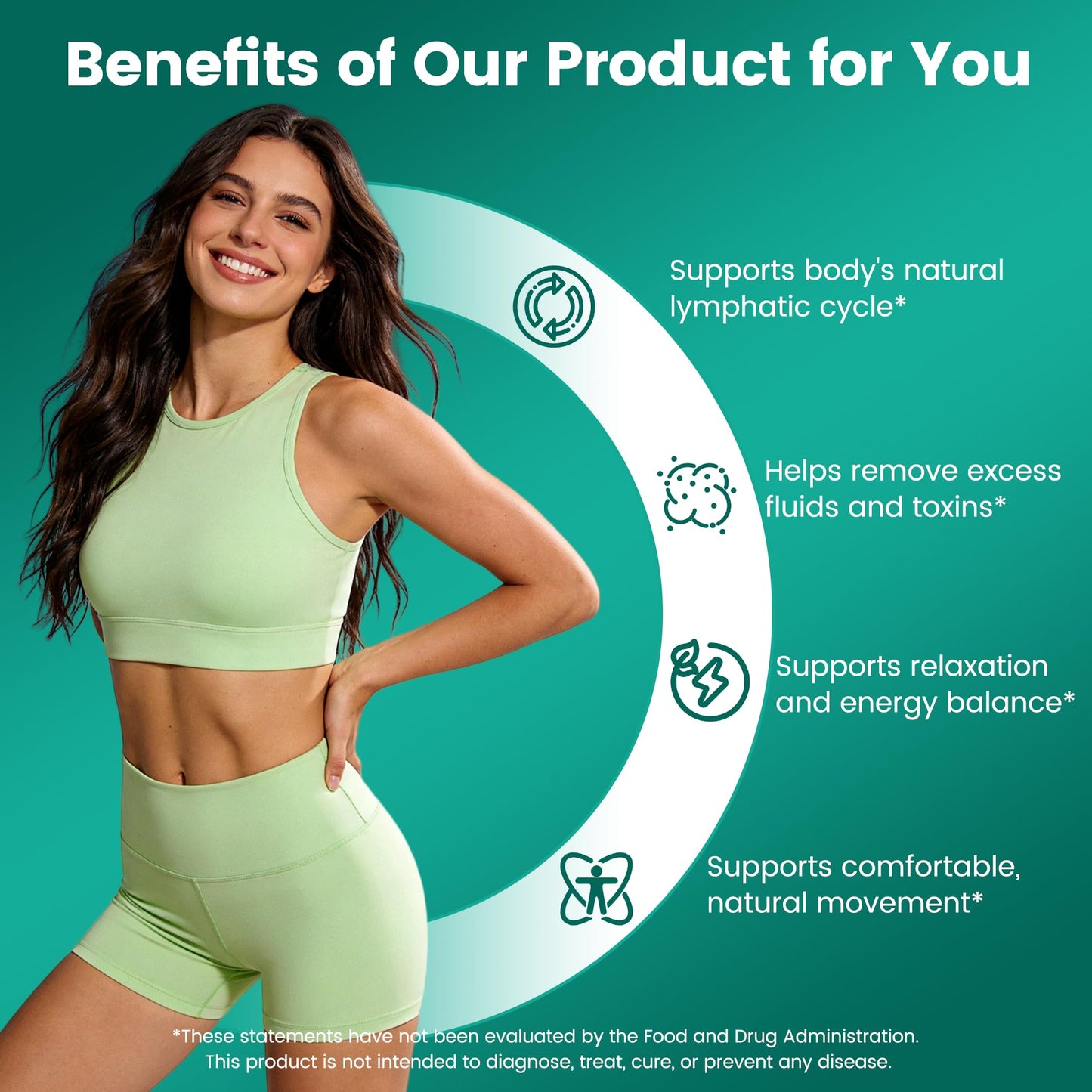 Vitarevive Lymphatic Drainage Capsules – Herbal Lymph Support Supplement, Natural Wellness Formula, Easy-to-Take Daily Capsules, 120 Capsules