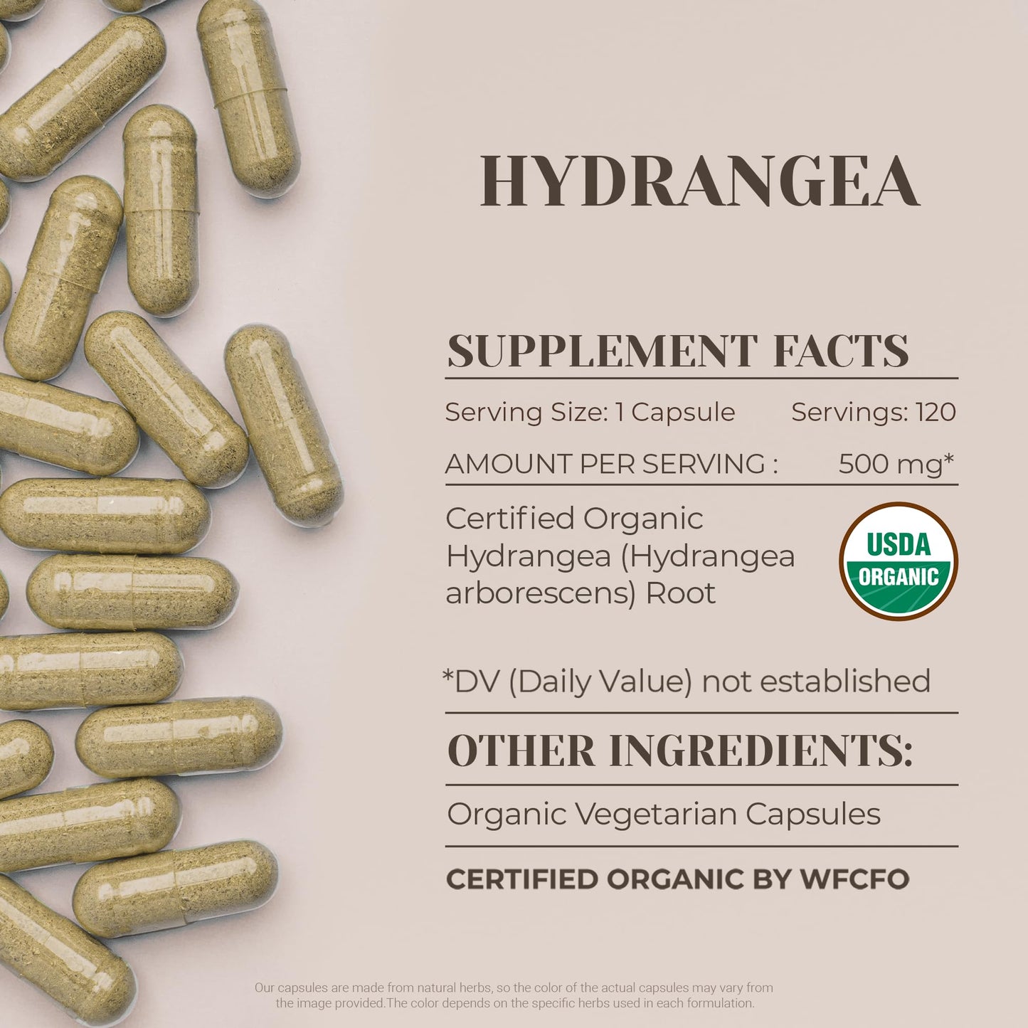Garden Organics Hydrangea Capsules 120 Count