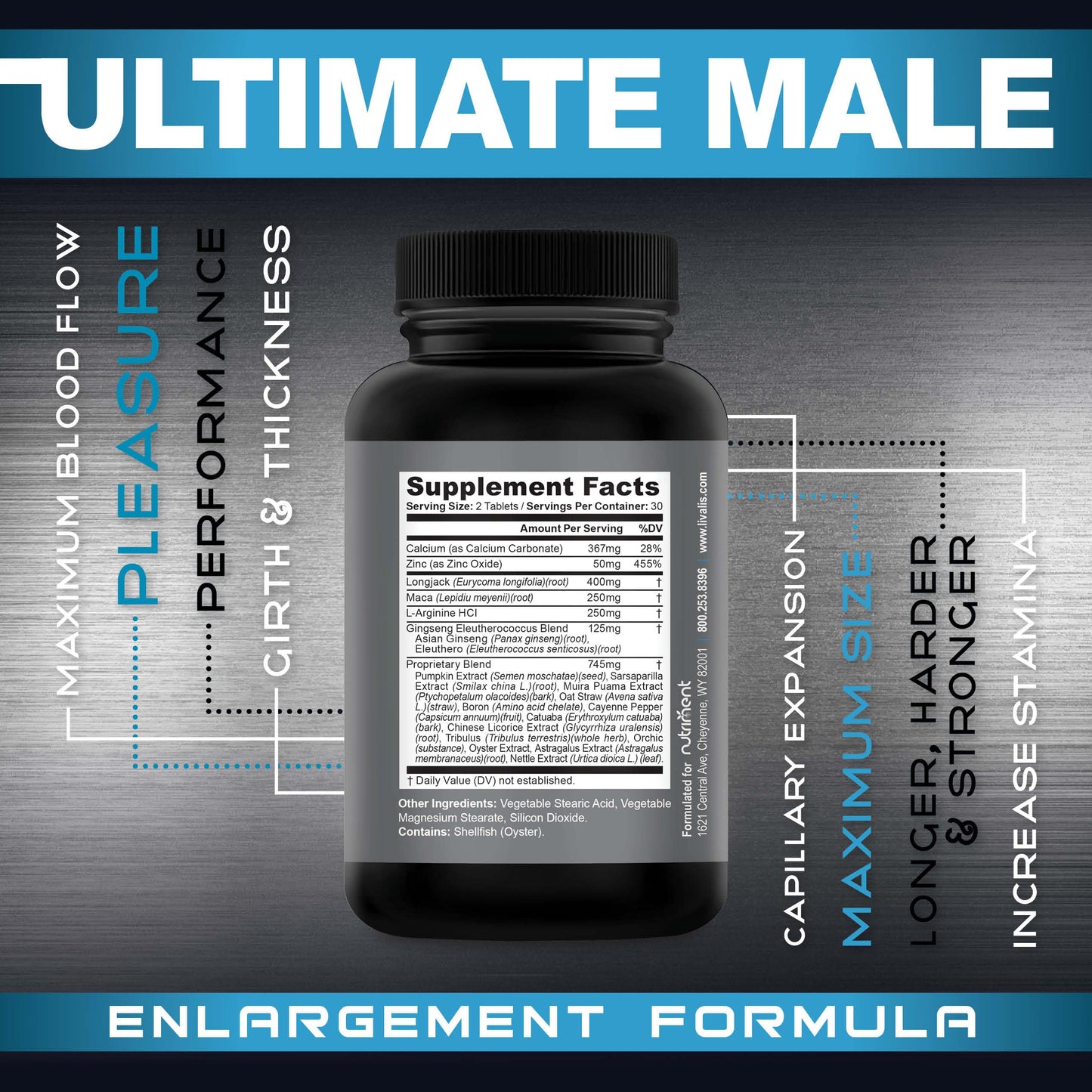 Livalis Male Enlargement Supplement Tablet 1 Count