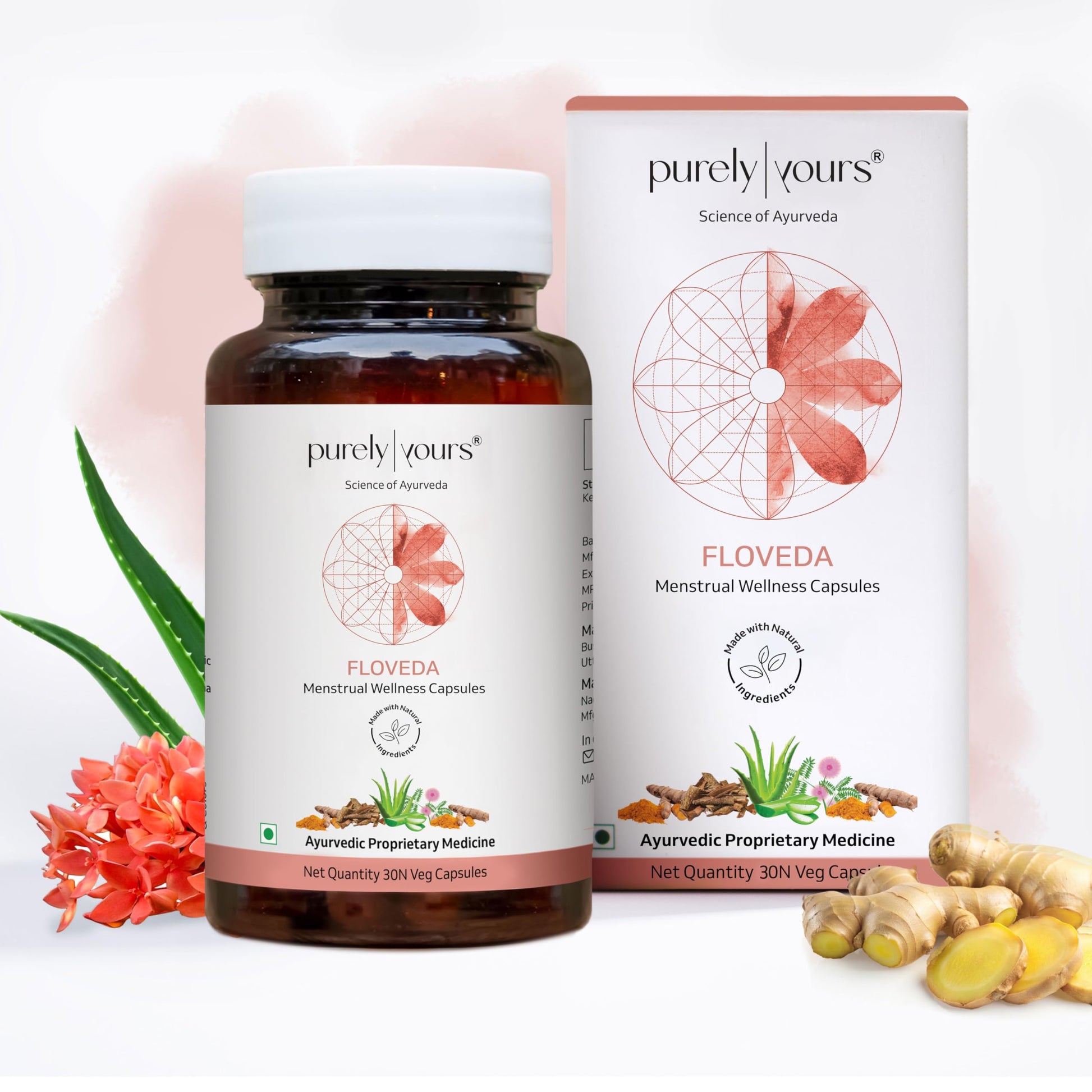 Purely Yours Floveda Menstrual Wellness Capsules (Powder) 150