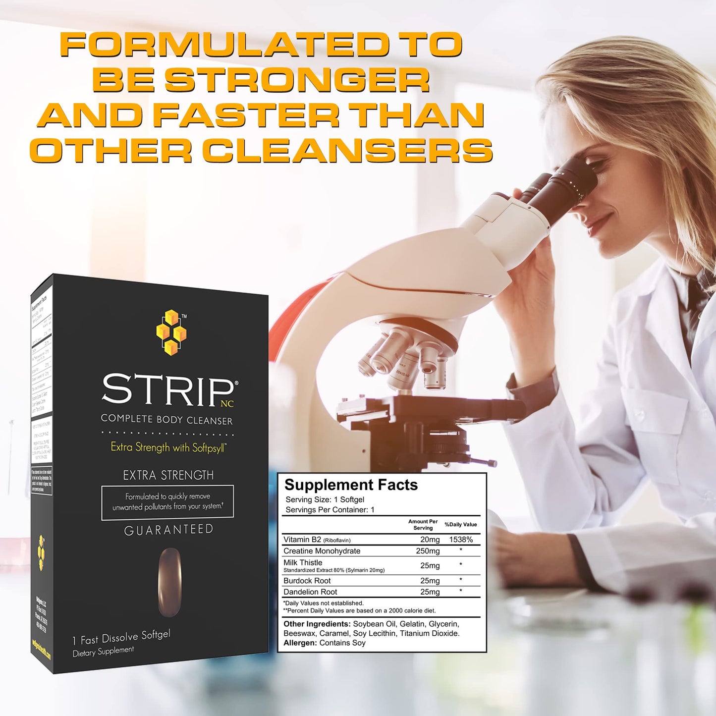 Wellgenix Strip NC Complete Body Cleanser 1 Softgel