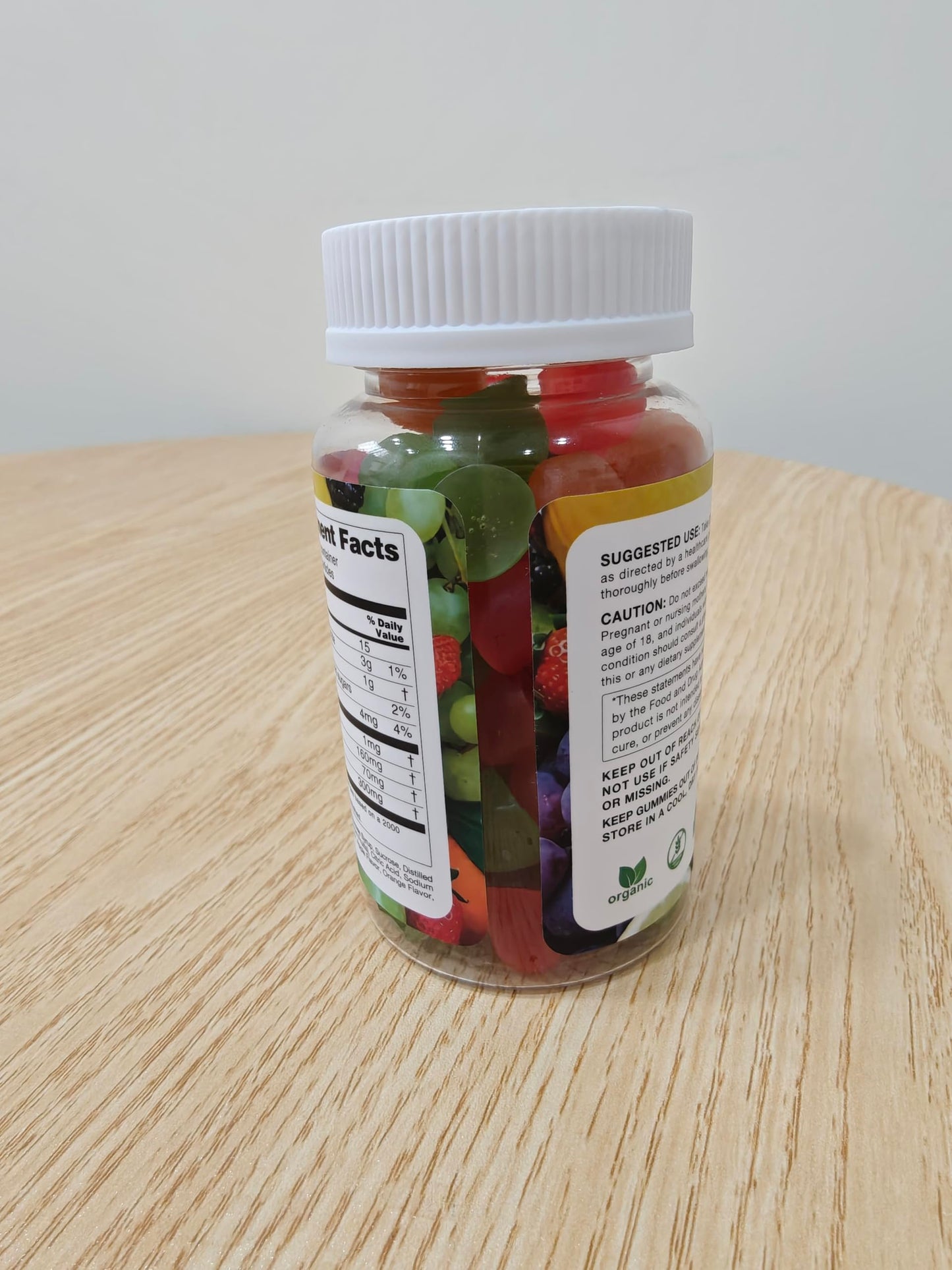 HMone Organic Gummies with Omega-3-6-9, Fruit Flavor, Low Sugar, 320 Gummies