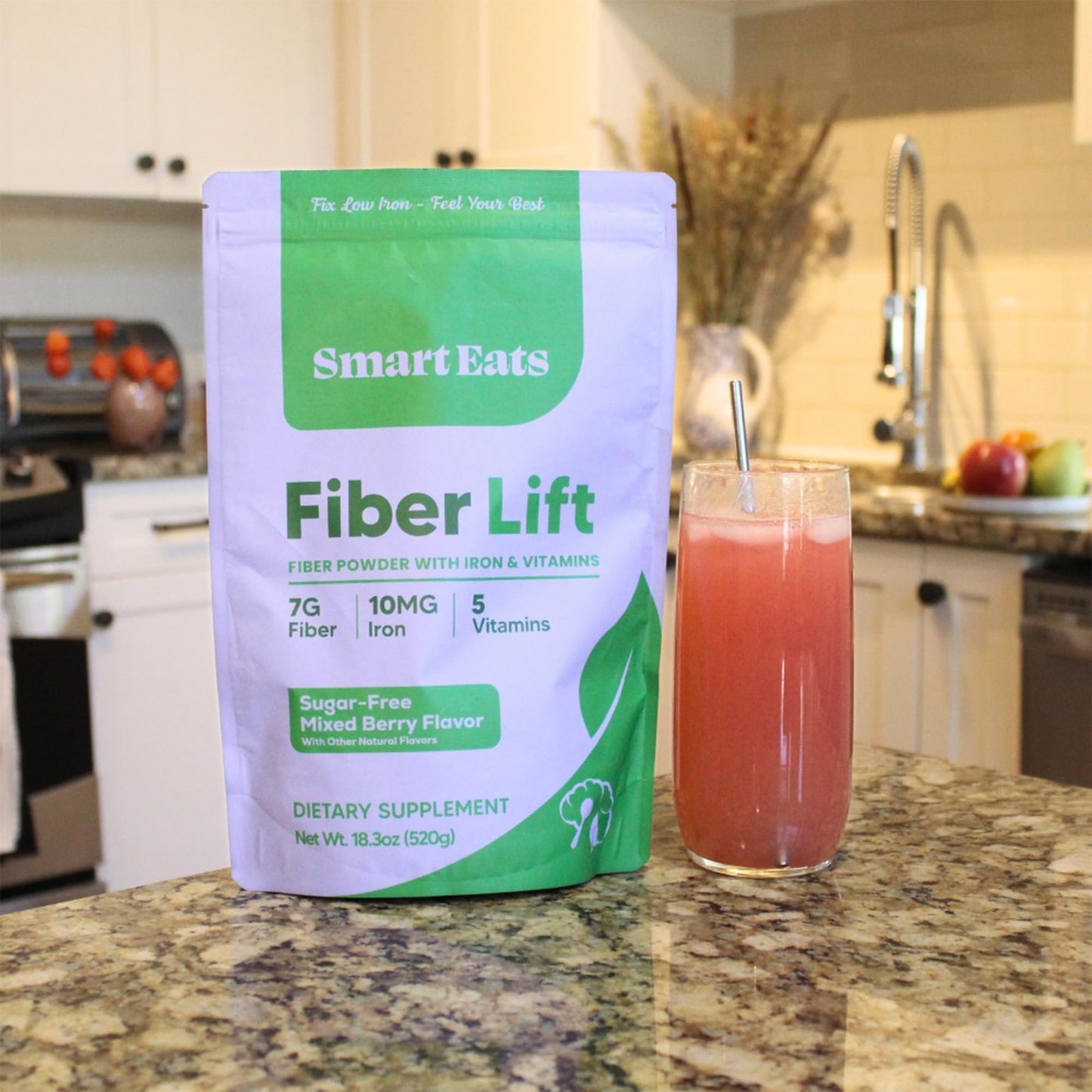 Smart Eats Fiber Lift Psyllium Husk Powder 18.3 oz