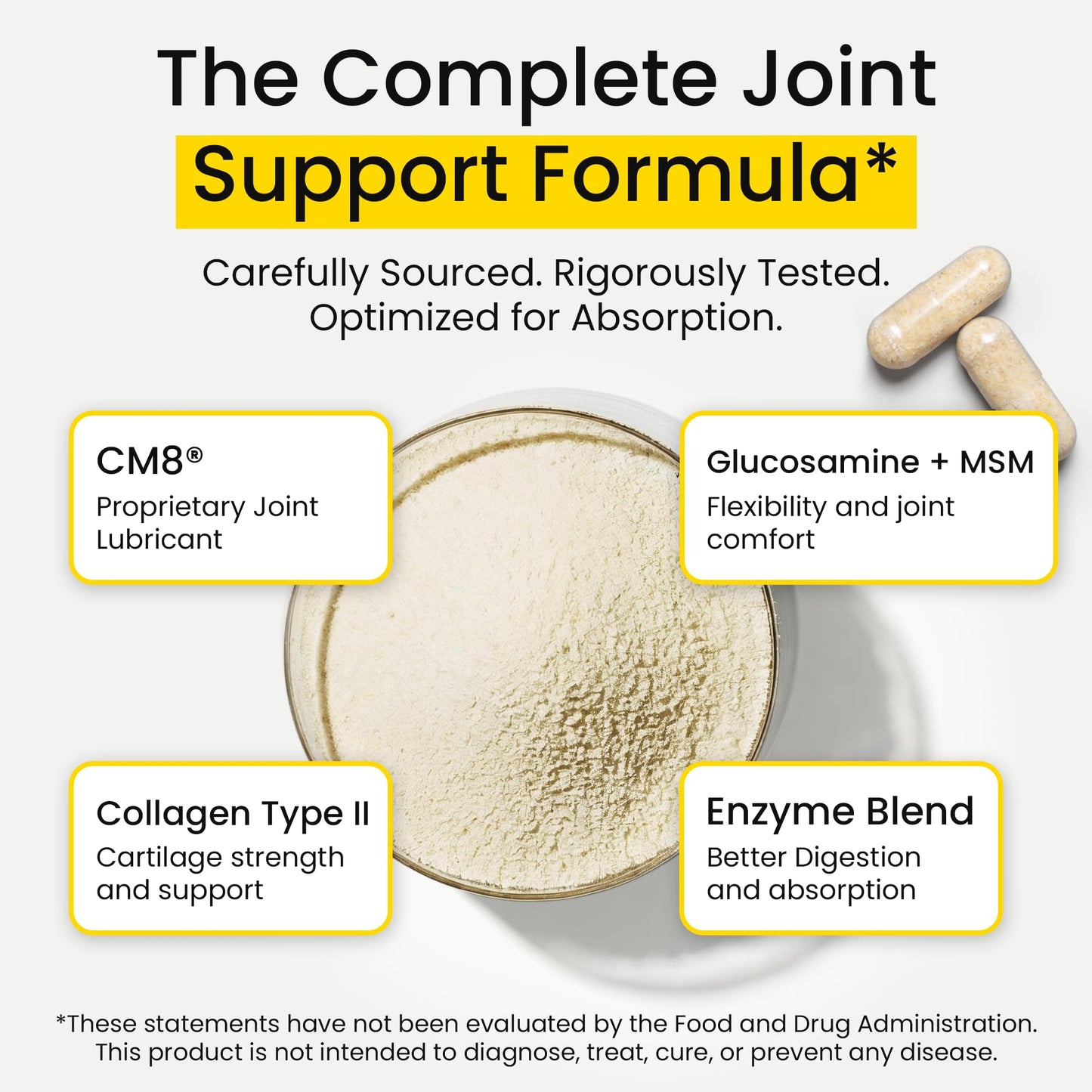 Flexcin Joint Health & Mobility Formula with CM8 (Cetyl Myristoleate) Capsules 270