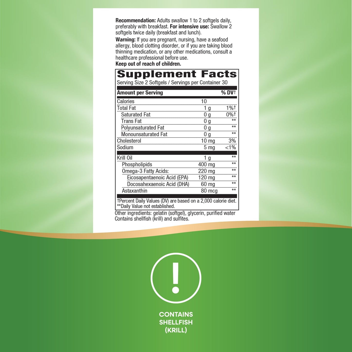 Nature's Way Krill Oil Softgels 60