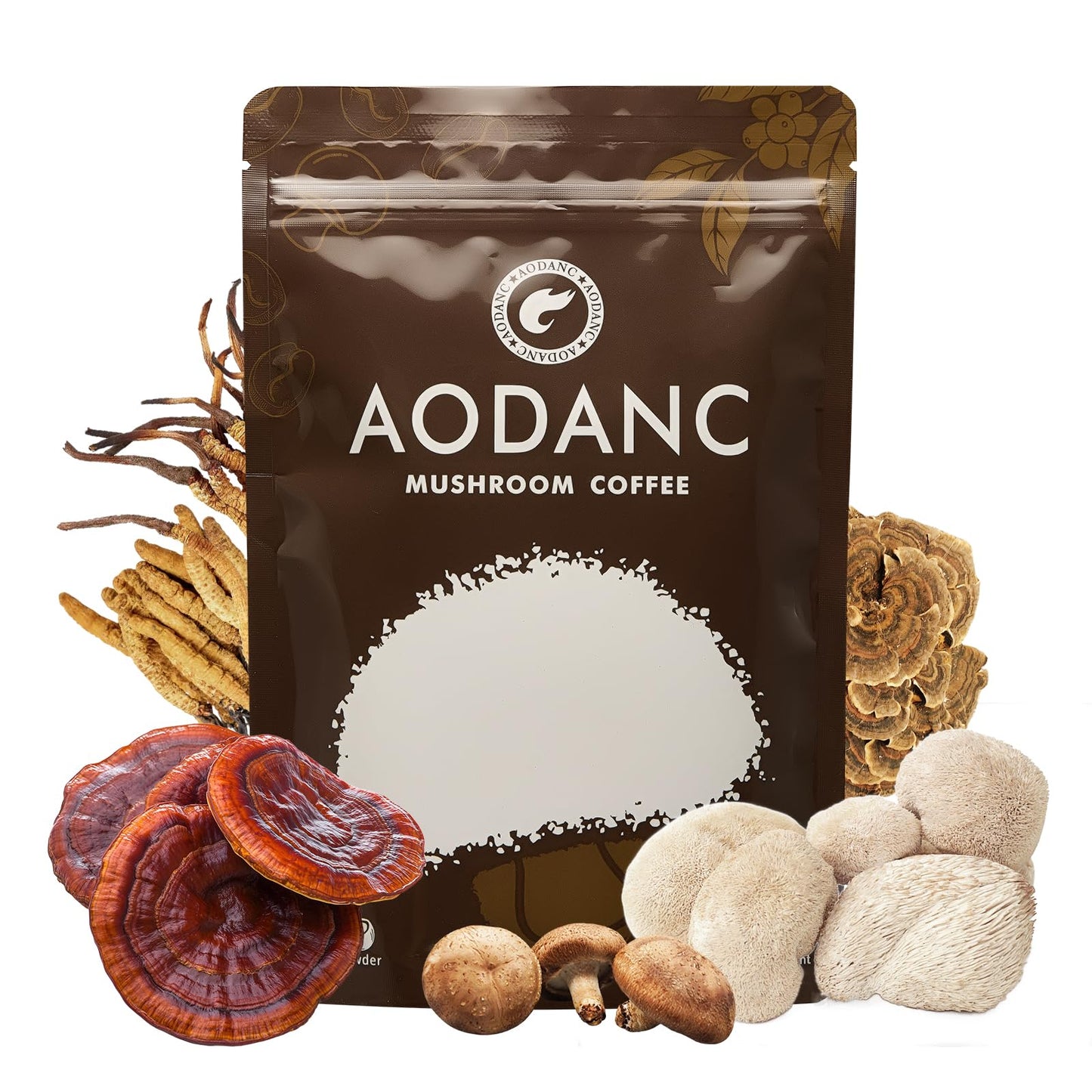 AODANC Mushroom Coffee Powder 6.35 Ounce