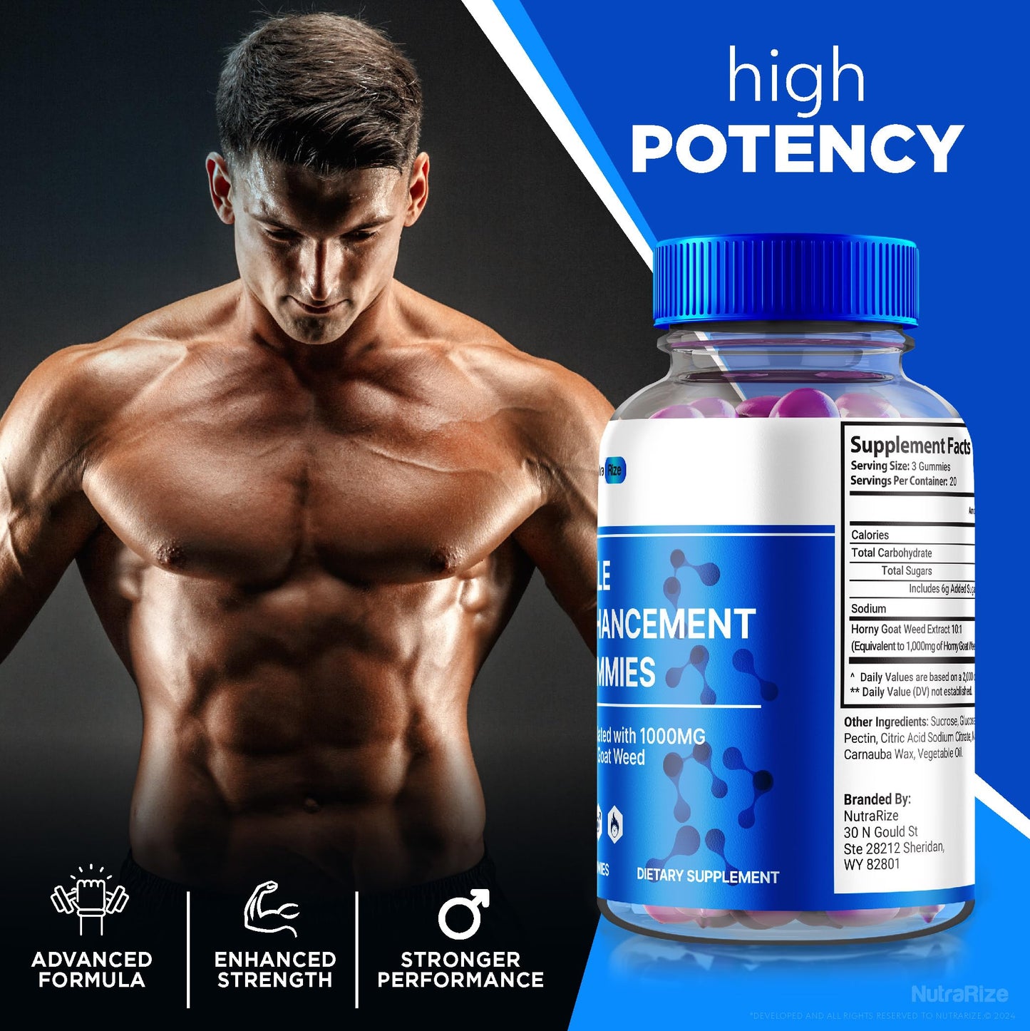 NutraRize Engage X Gummies 180 Gummies