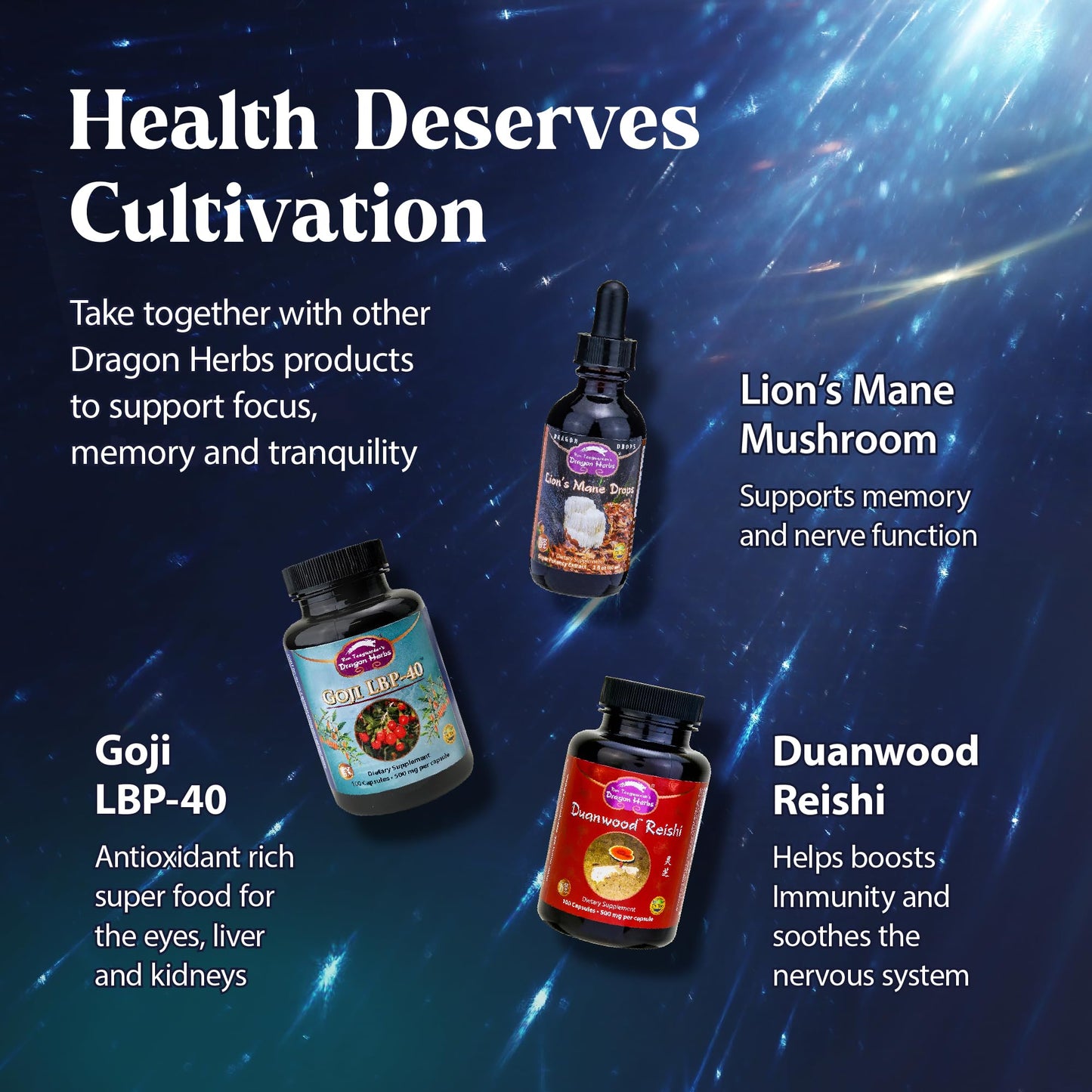 Ron Teeguarden's Dragon Herbs Diamond Mind Plant Based Memory & Concentration Support Capsules 100