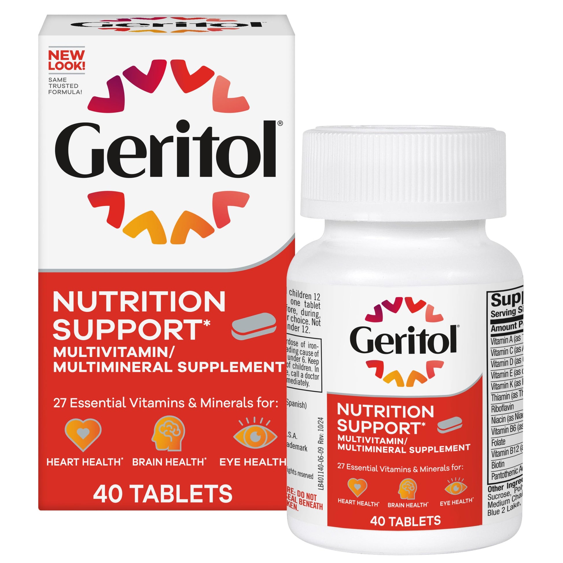 Geritol Multivitamin Tablet, 40 Tablets