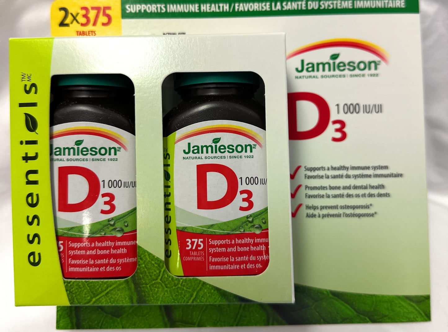 Jamieson Vitamin D3 1000IU Tablets, 750