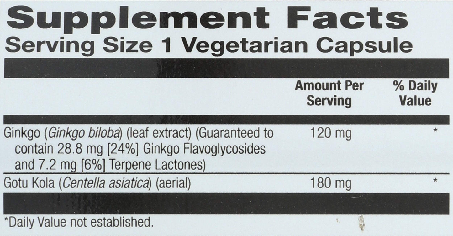 Solaray Ginkgo Biloba 1 Capsule