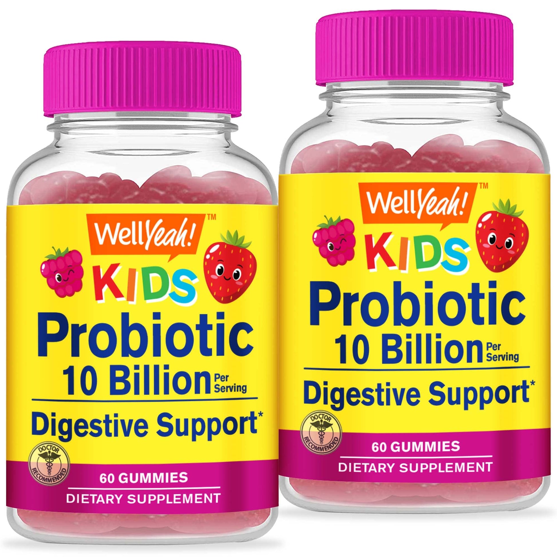 WellYeah Probiotics for Kids Gummies 120 Count
