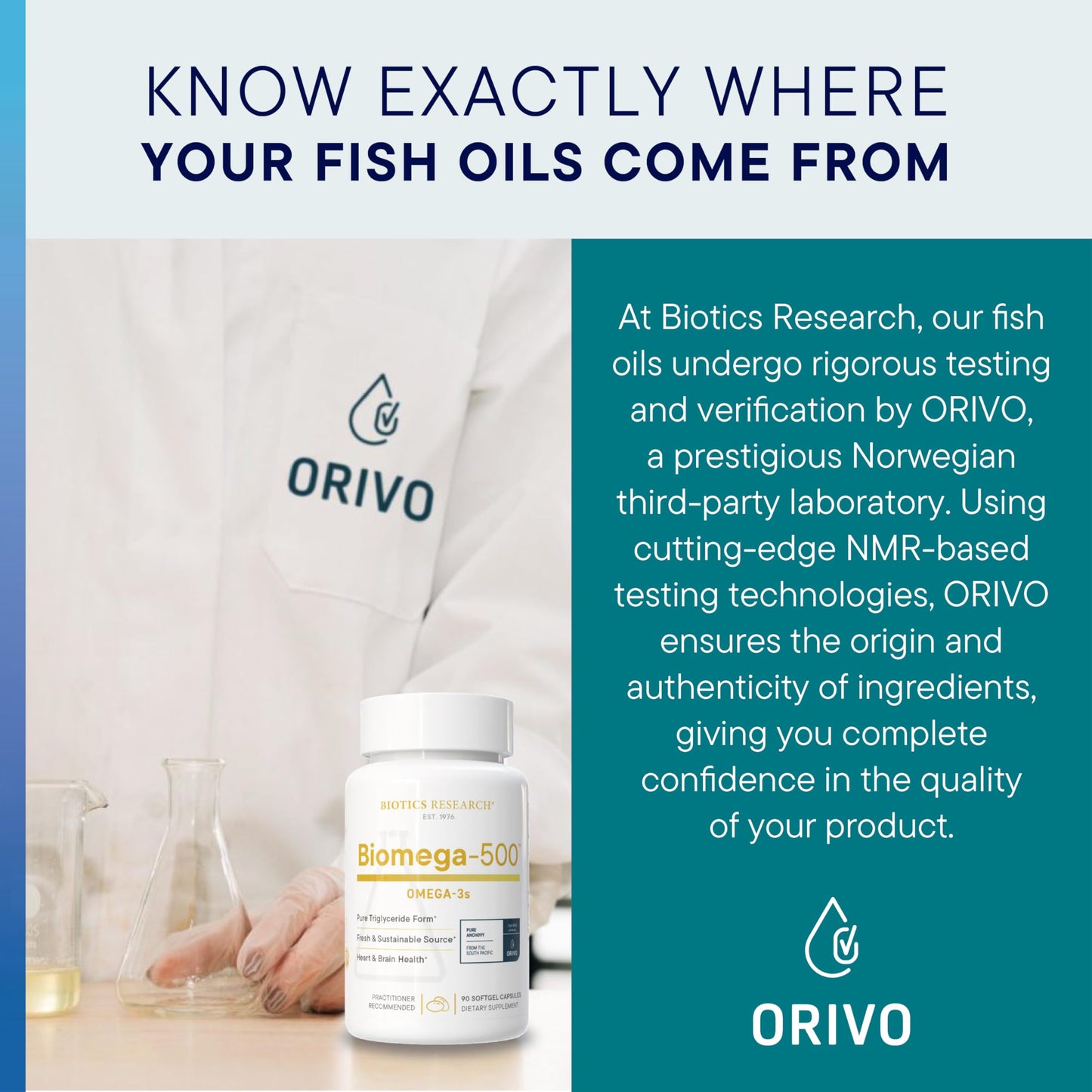 Biotics Research Biomega 500 Omega 3 Fish Oil Supplement Softgel 90