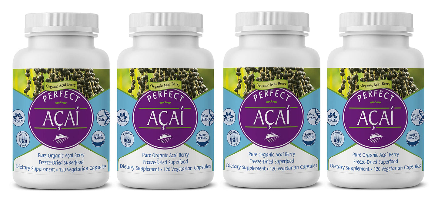 Perfect Supplements Perfect Acai Capsules 120 Capsules Pack of 4