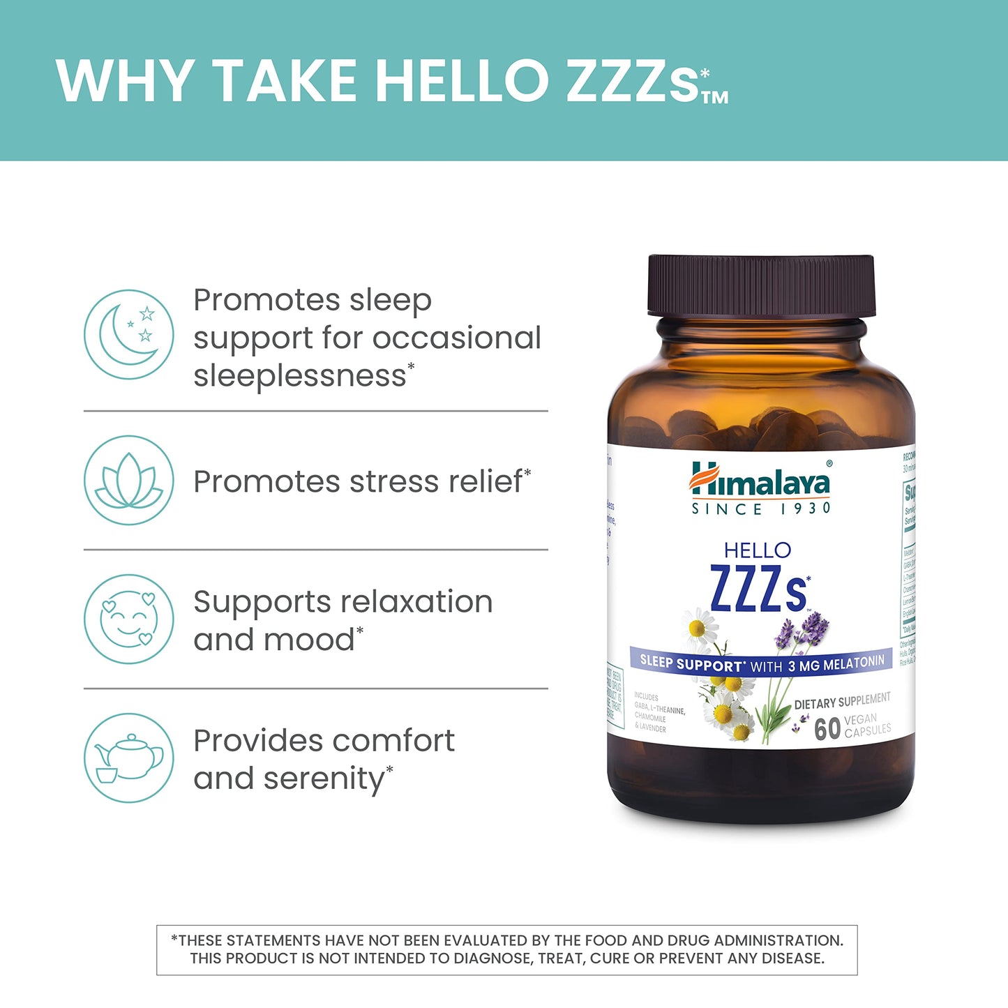 Himalaya Hello ZZZs 60 Capsules