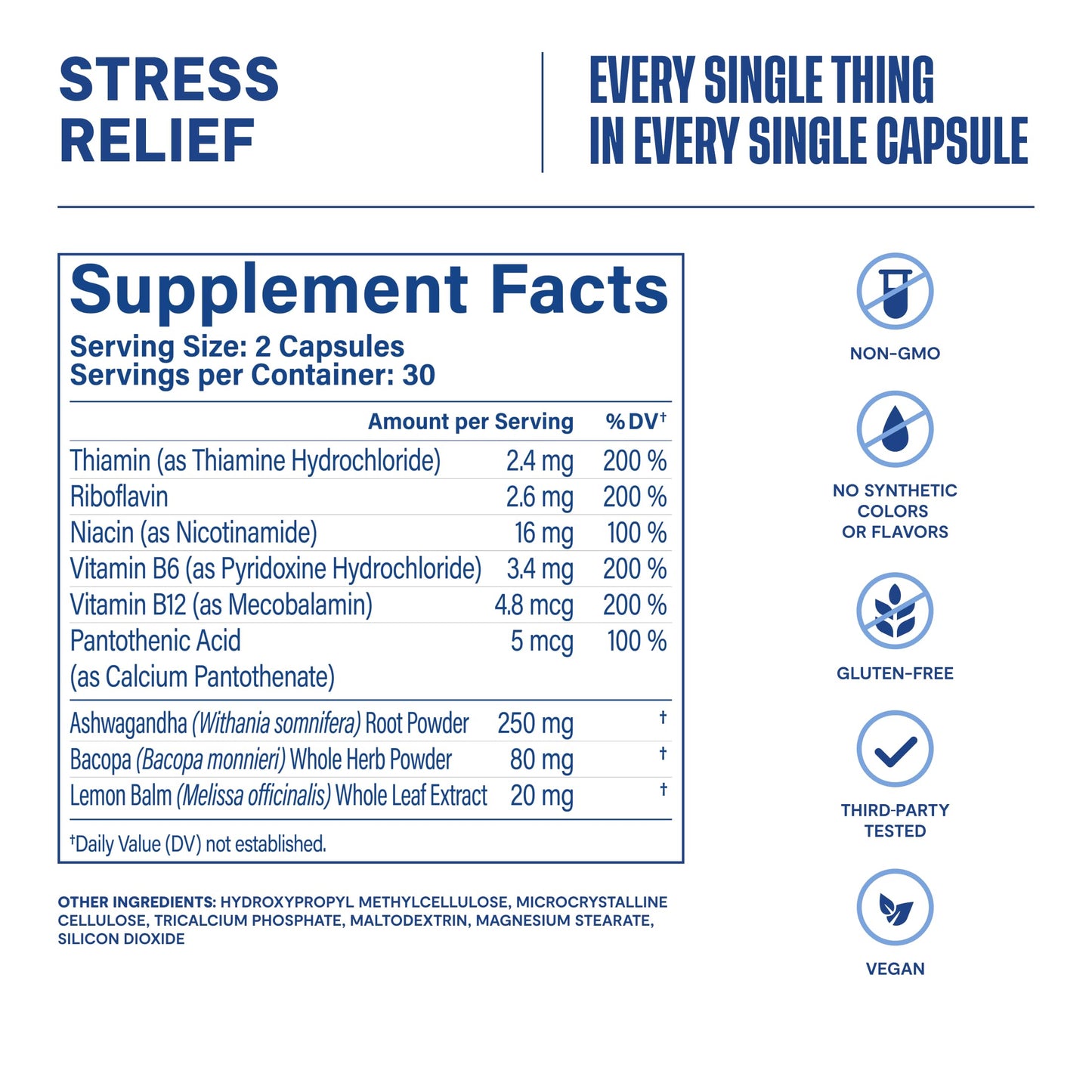 H' Habit Habit Stress Relief Supplement Capsule 60 Count