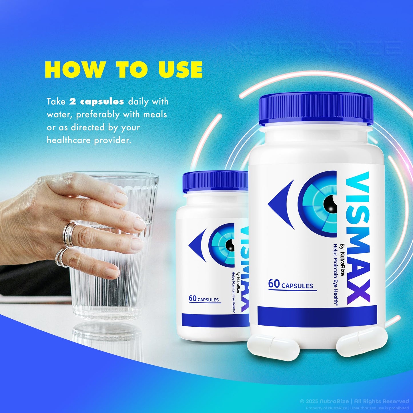 NutraRize VisMax Eye Vitamins 120 Capsules