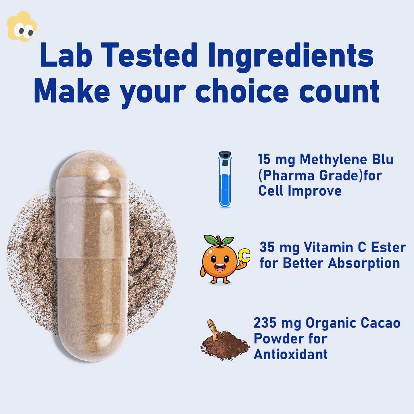 Crobirware Methylene Blue Capsule, 60 Count