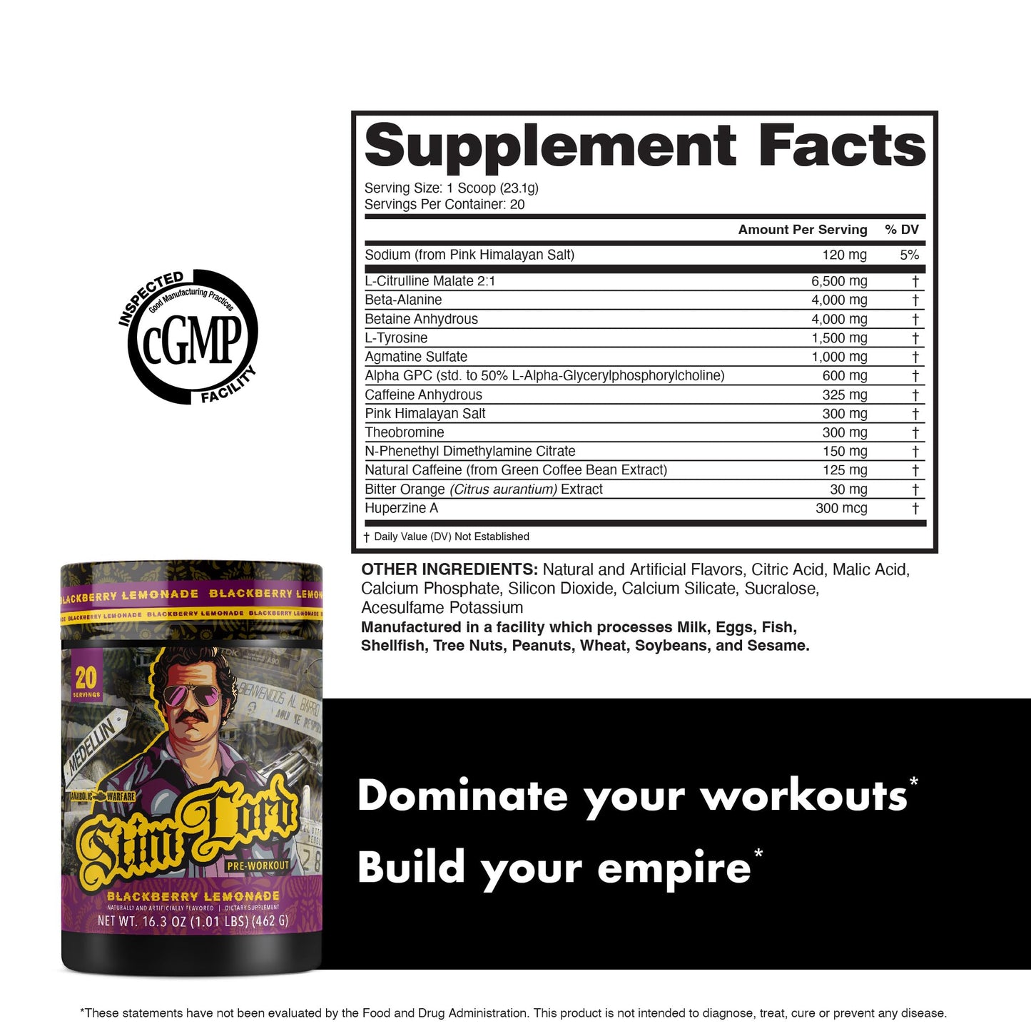 Anabolic Warfare Stim Lord Pre-Workout Powder 1.01 Pound