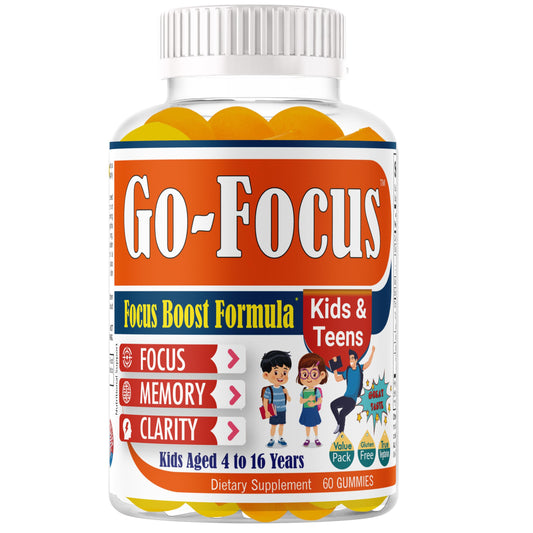 BrightKids Brain Supplements for Memory and Focus Gummies 60 Count