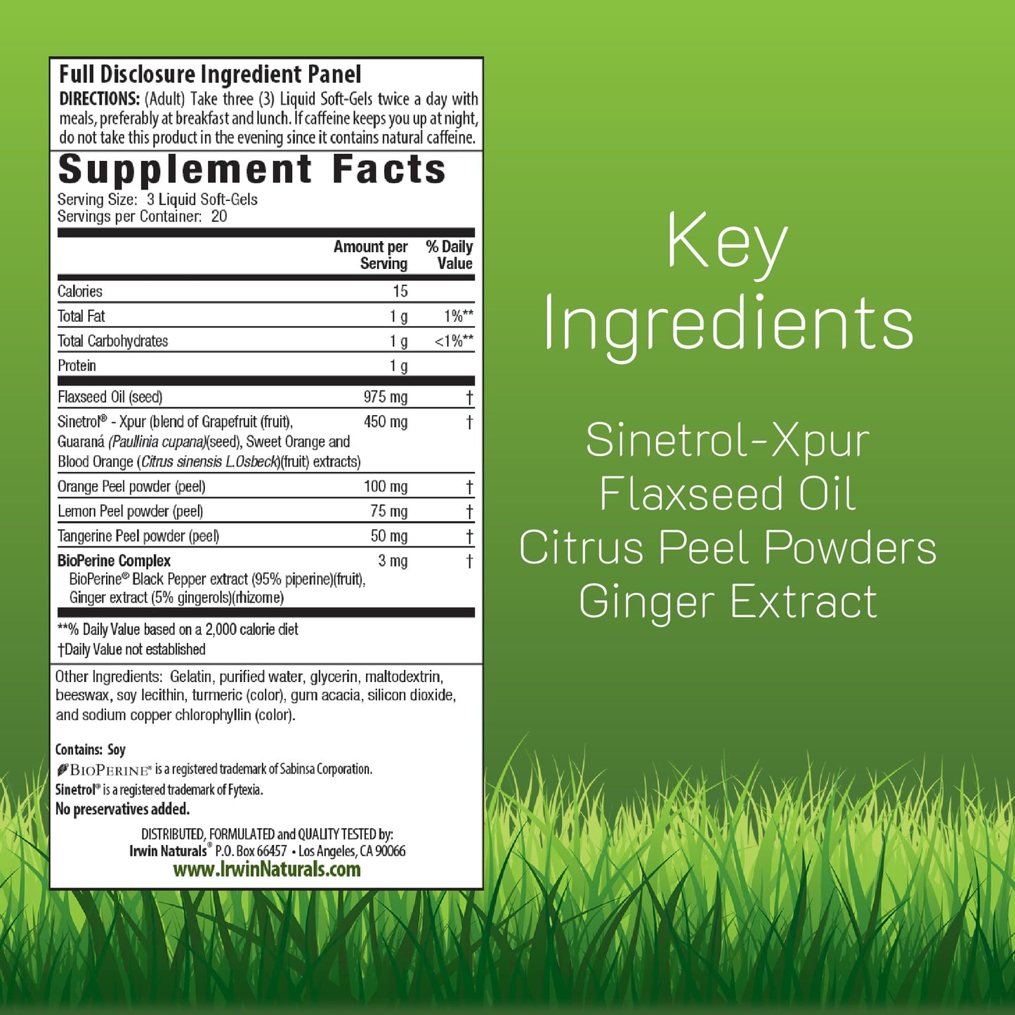 Irwin Naturals Stored-Fat Belly Burner Softgels 60 Count