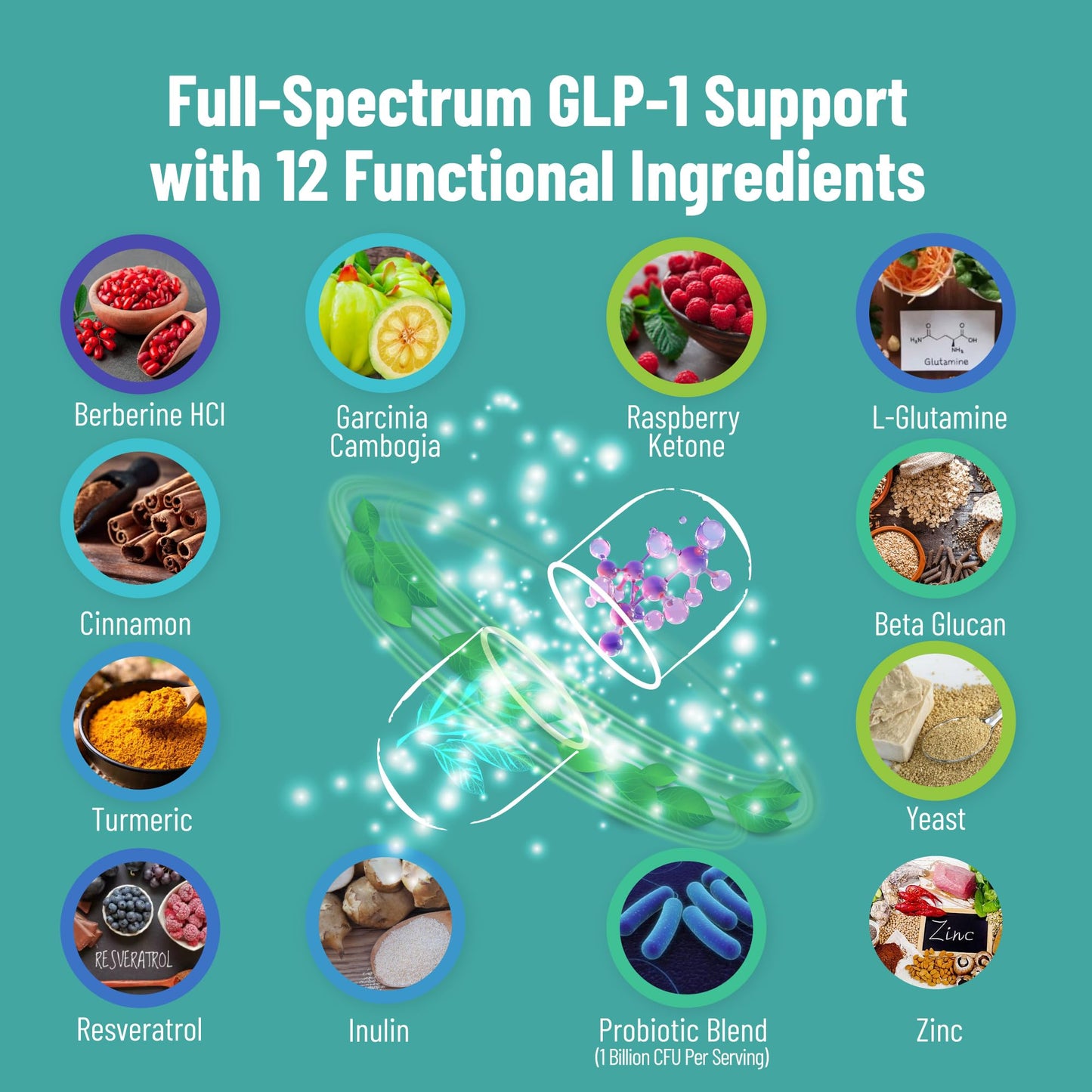 Vexuma GLP-1 Support Probiotic Supplement for Weight Loss 90 Capsules