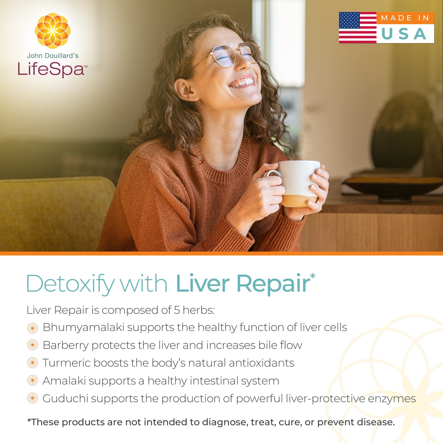 LifeSpa Whole Herbs Liver Repair Capsules, 90 Capsules