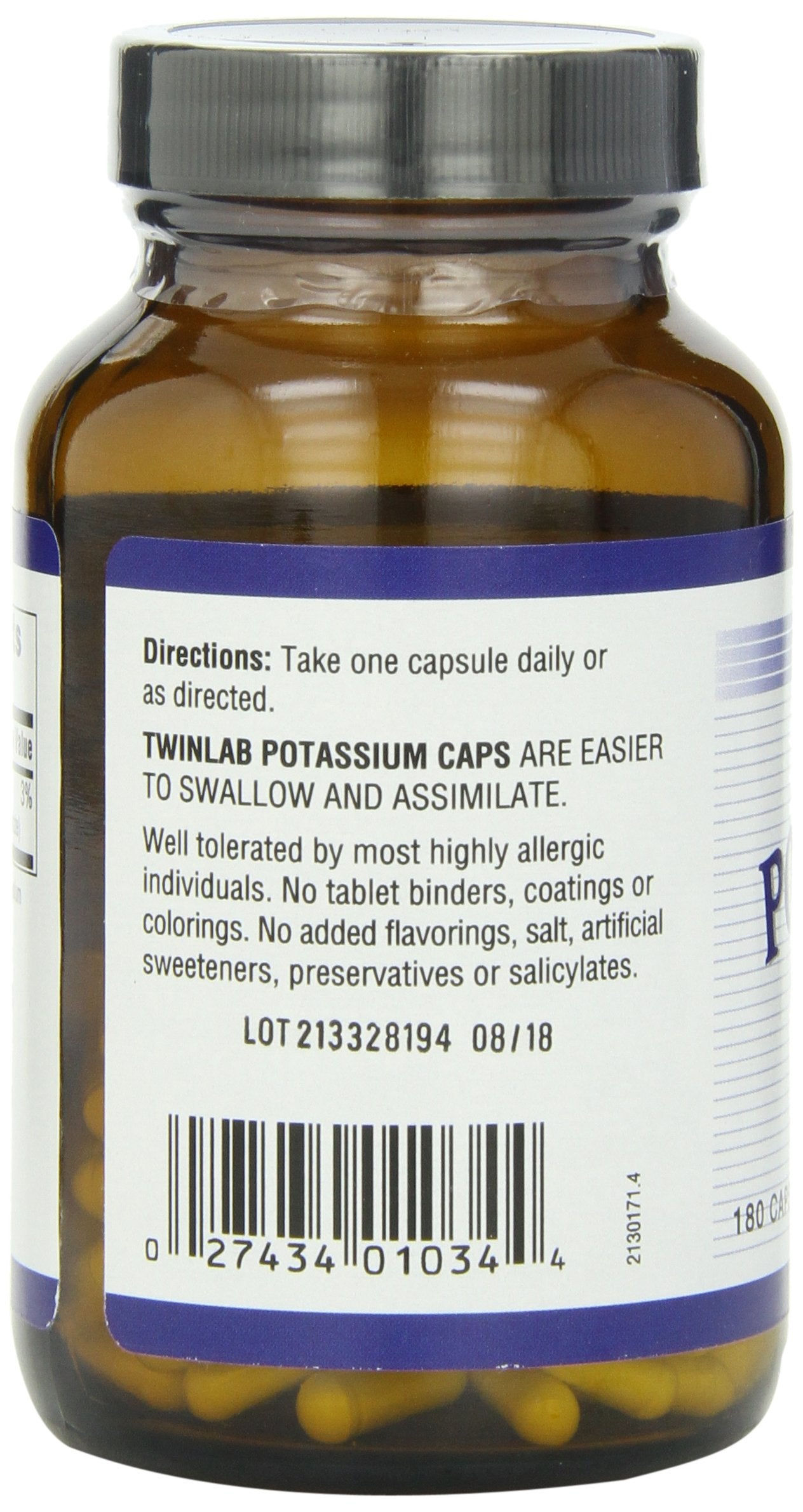 Twinlab Potassium Capsules 540 Count