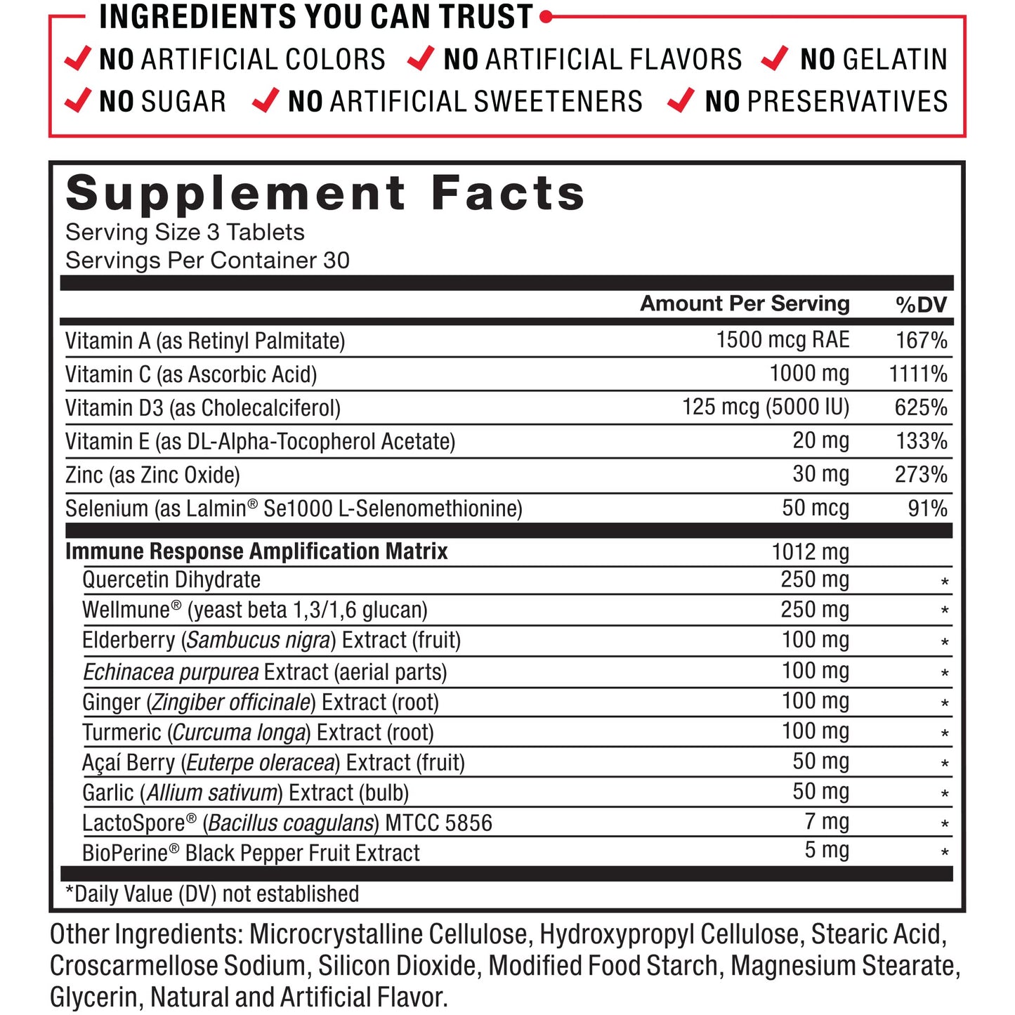 Force Factor Immunity 270 Tablets