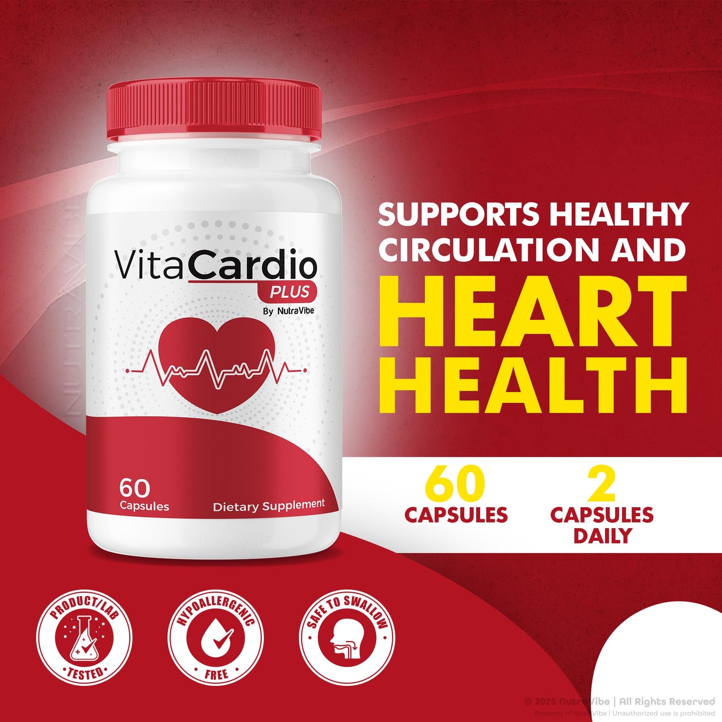 NutraVibe VitaCardio Plus 60 Capsules