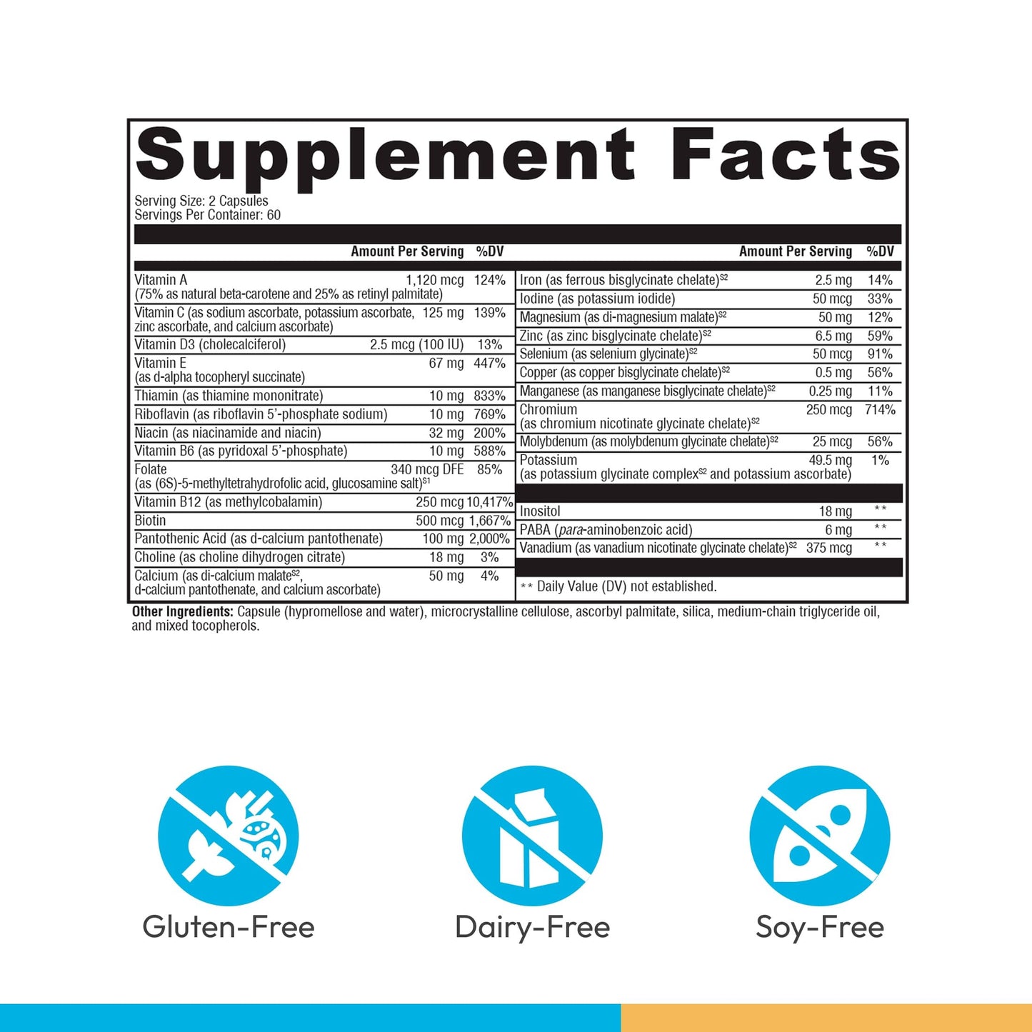 XYMOGEN ActivNutrients Multivitamin & Multimineral Formula Capsules 120
