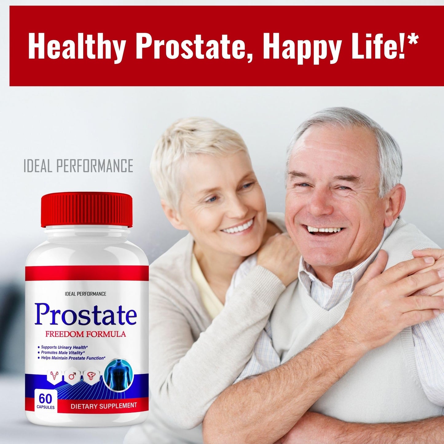 IDEAL PERFORMANCE Prostate Freedom Prostate Health for Men Capsules 180 Count