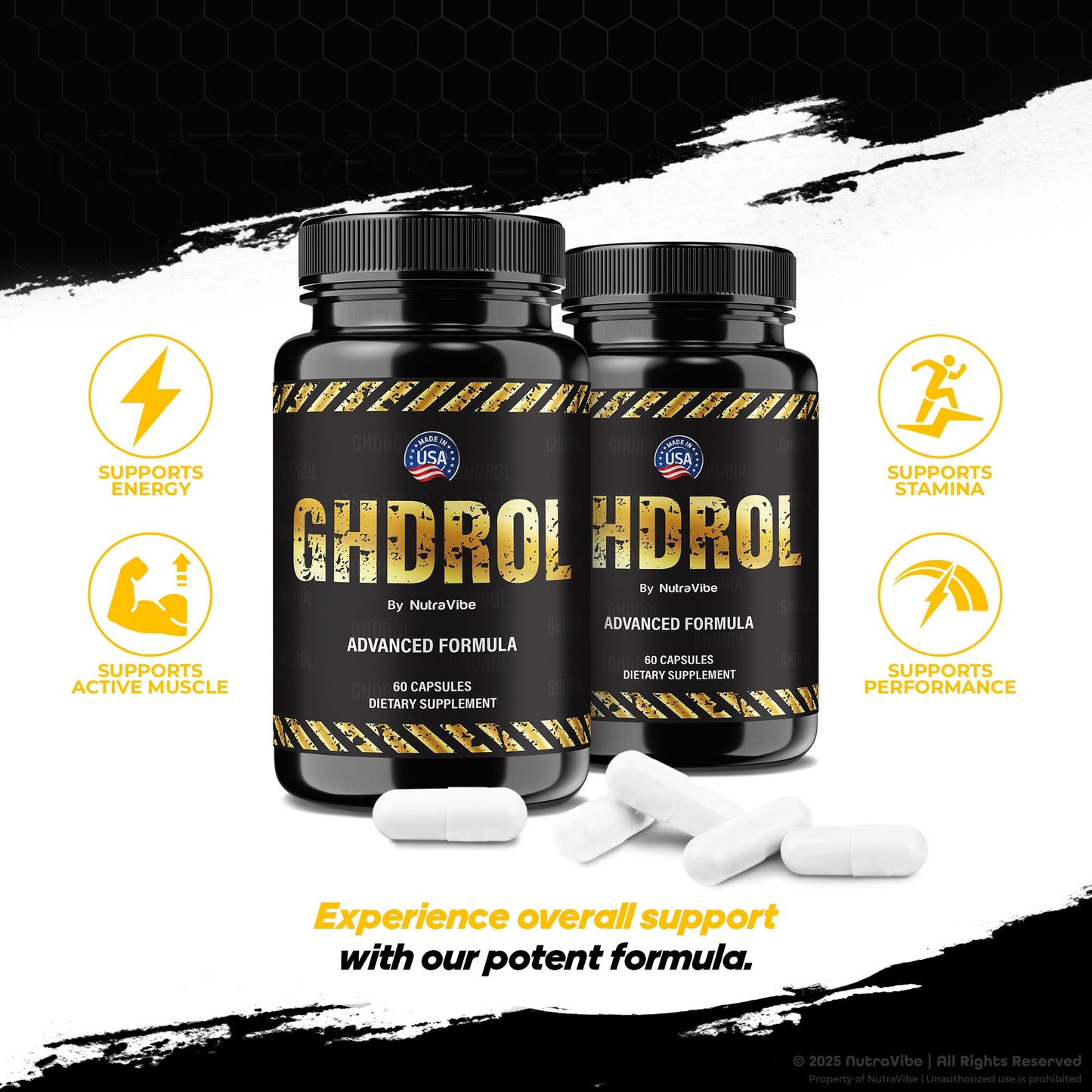 NutraVibe Ghdrol Capsules 60 Capsules