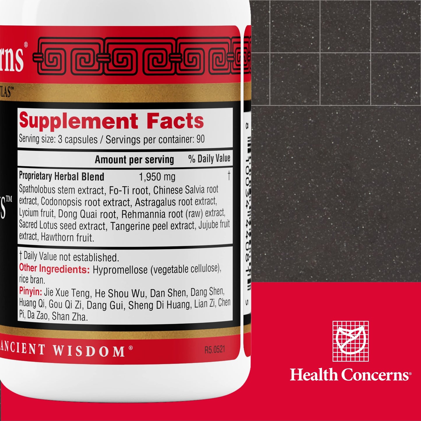 Health Concerns Marrow Plus Bone Marrow & Blood Generation Herbal Supplement, 90 Capsules