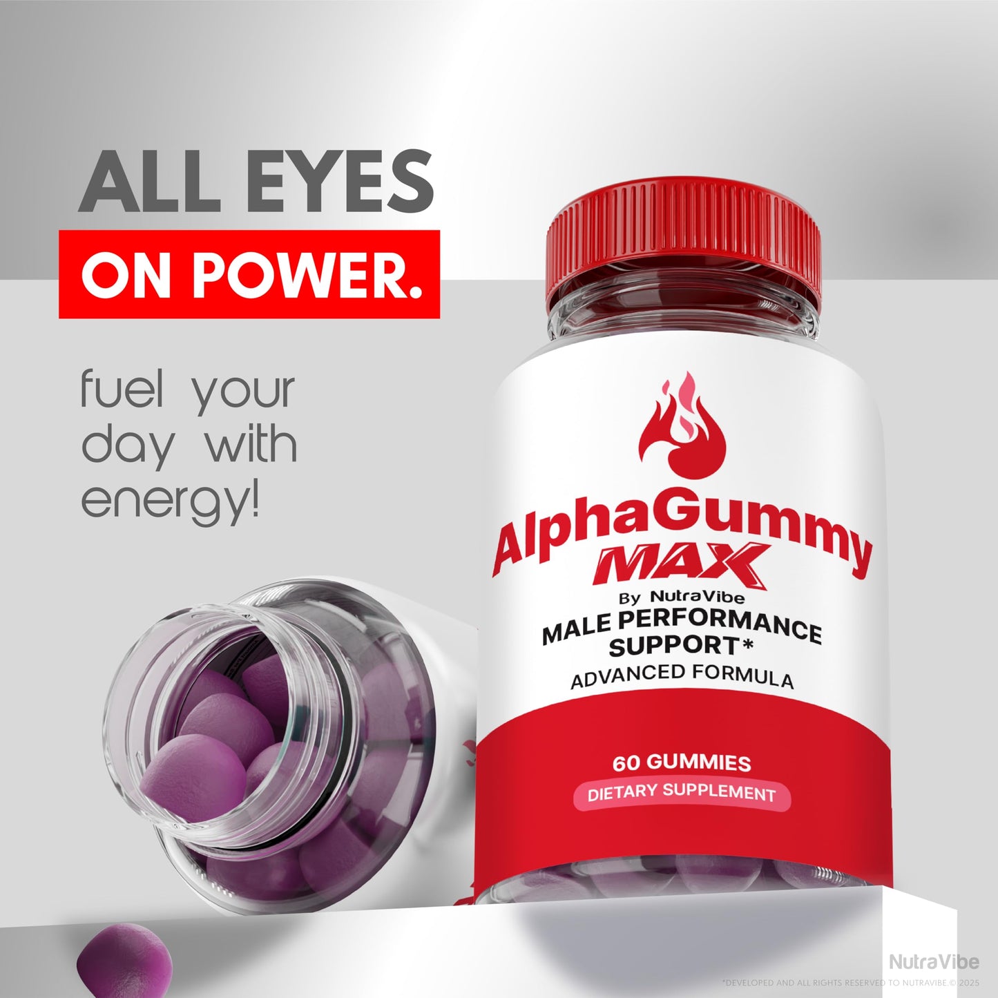 NutraVibe Alpha Gummy Max for Men Gummy 180 Gummies