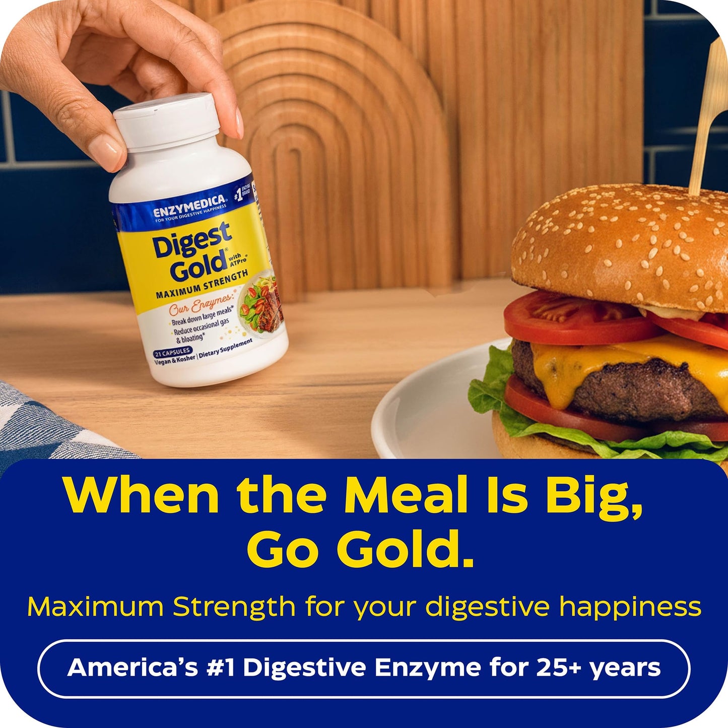 Enzymedica Digest Gold Digestive Enzyme Capsule, 240 Count
