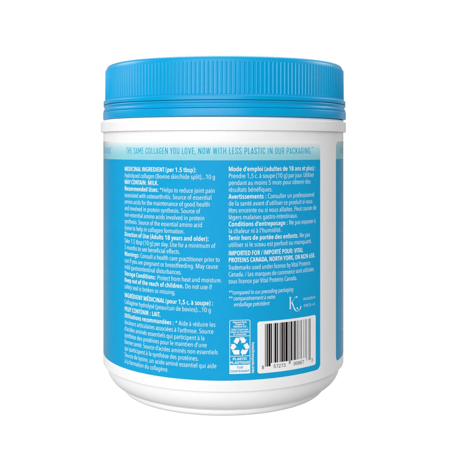 Vital Proteins Unflavoured Collagen Peptides Powder, 1 Ounce
