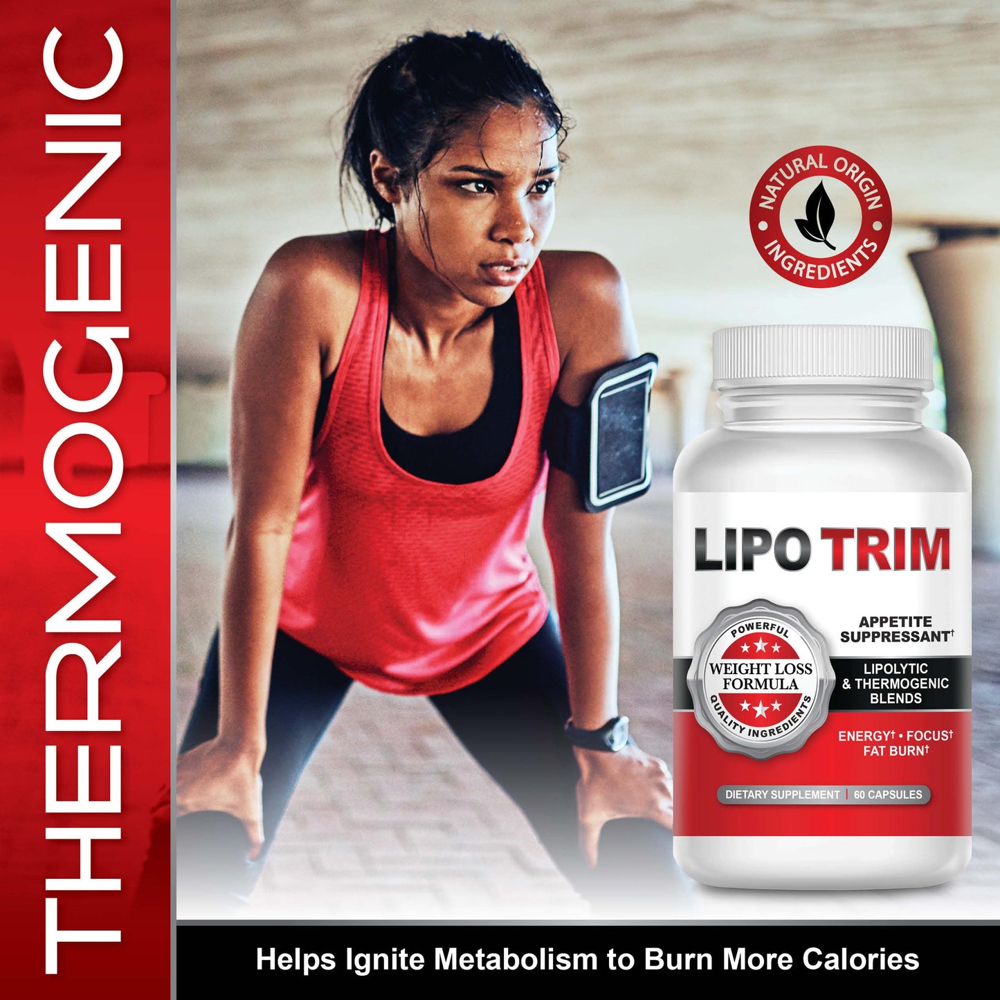 BIODEV Lipo Trim Advanced Lipogenic Thermogenic Diet Pills Capsules, 2 Bottles