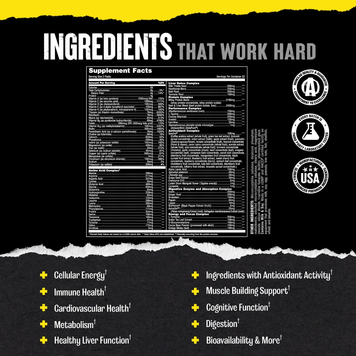 Animal Pak Tablet, 44 Count