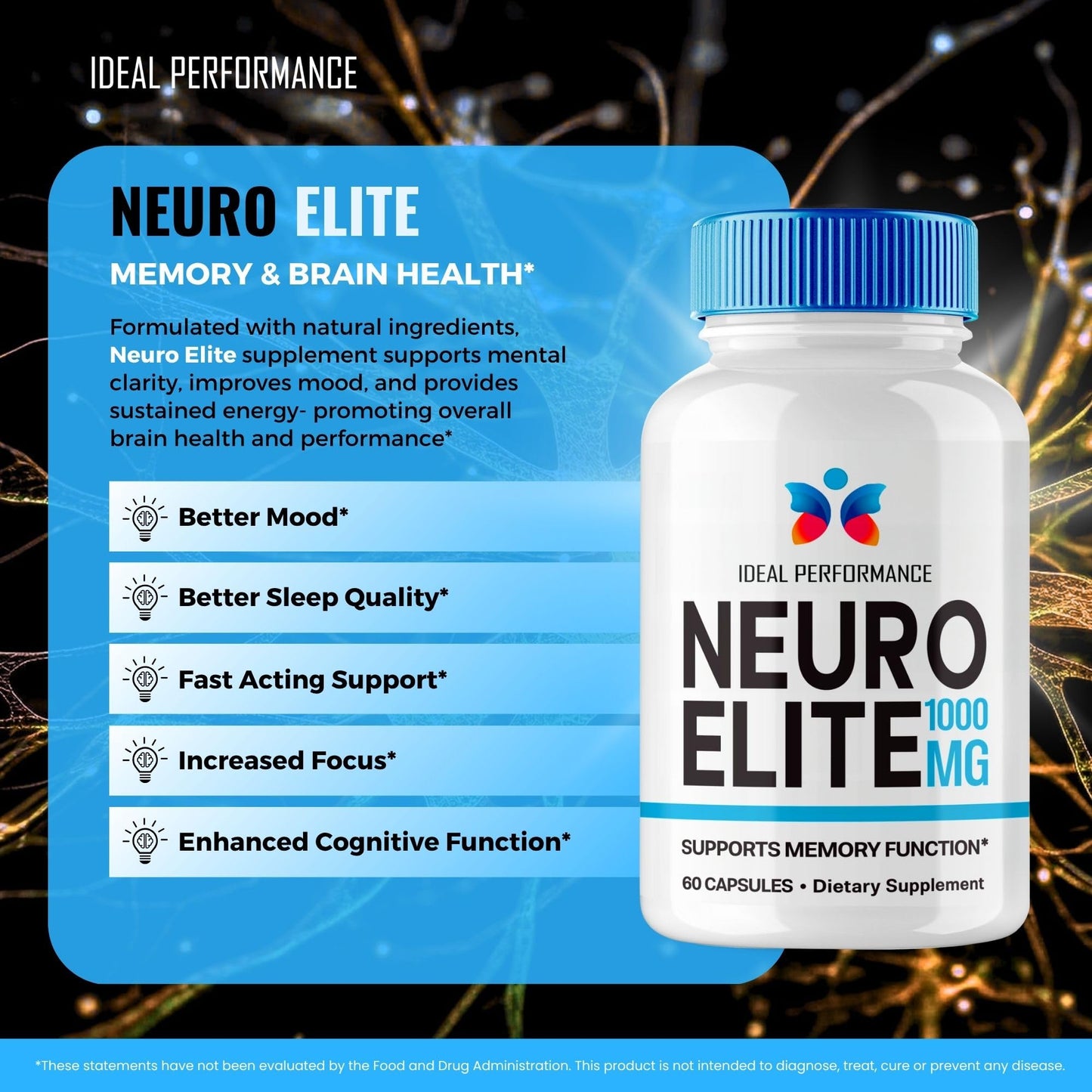 IDEAL PERFORMANCE Neuro Elite Capsules 180 Capsules