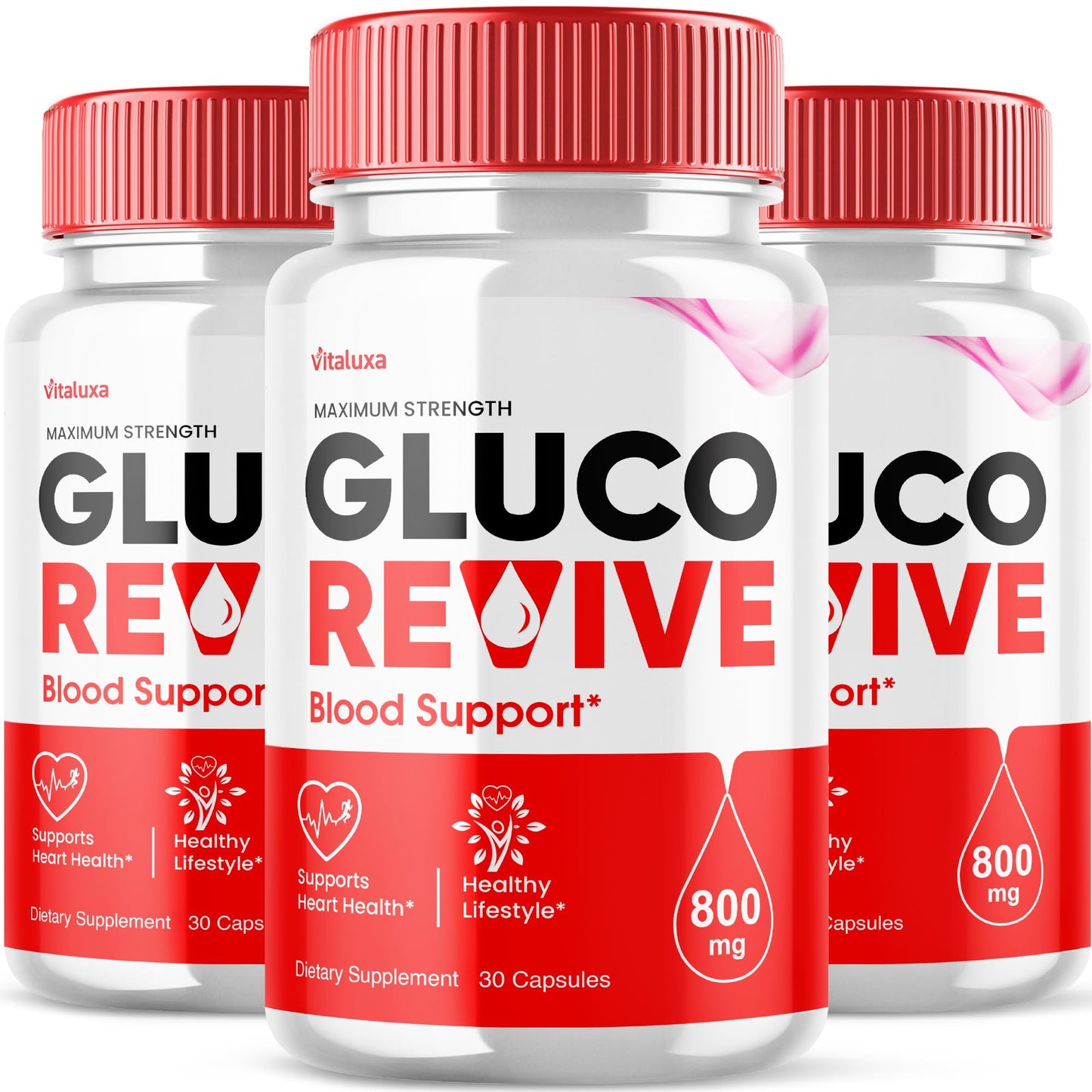 Vitaluxa Gluco Revive Capsules 180 Count