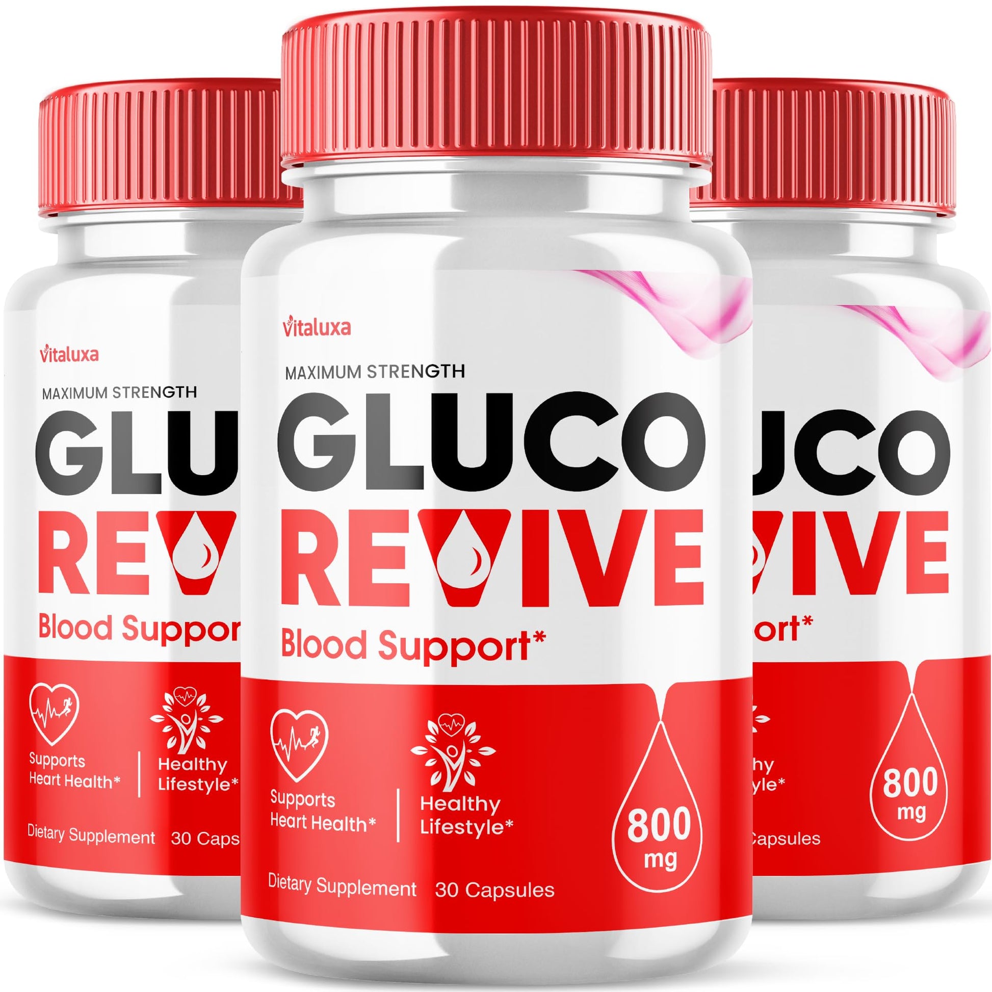Vitaluxa Gluco Revive Capsules 180 Count
